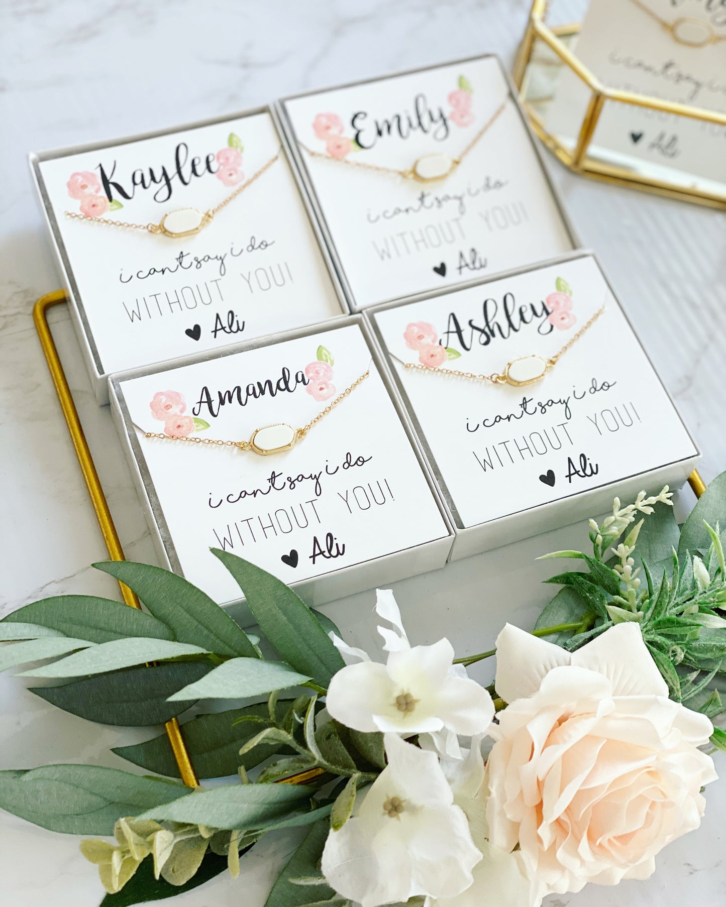 Druzy Oval Stone Bracelet for Bridesmaids