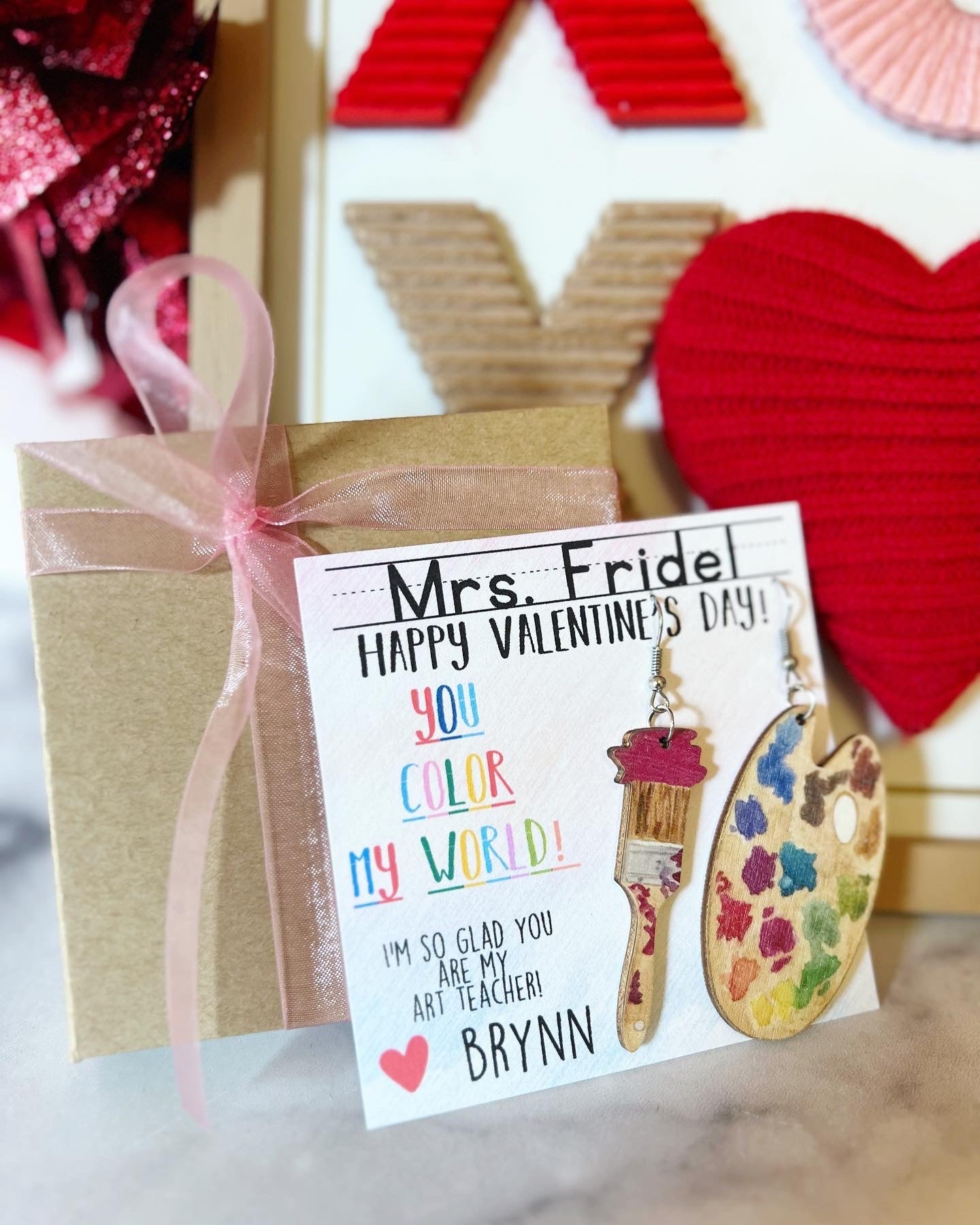 Art Teacher Gift Valentine's Day Gift