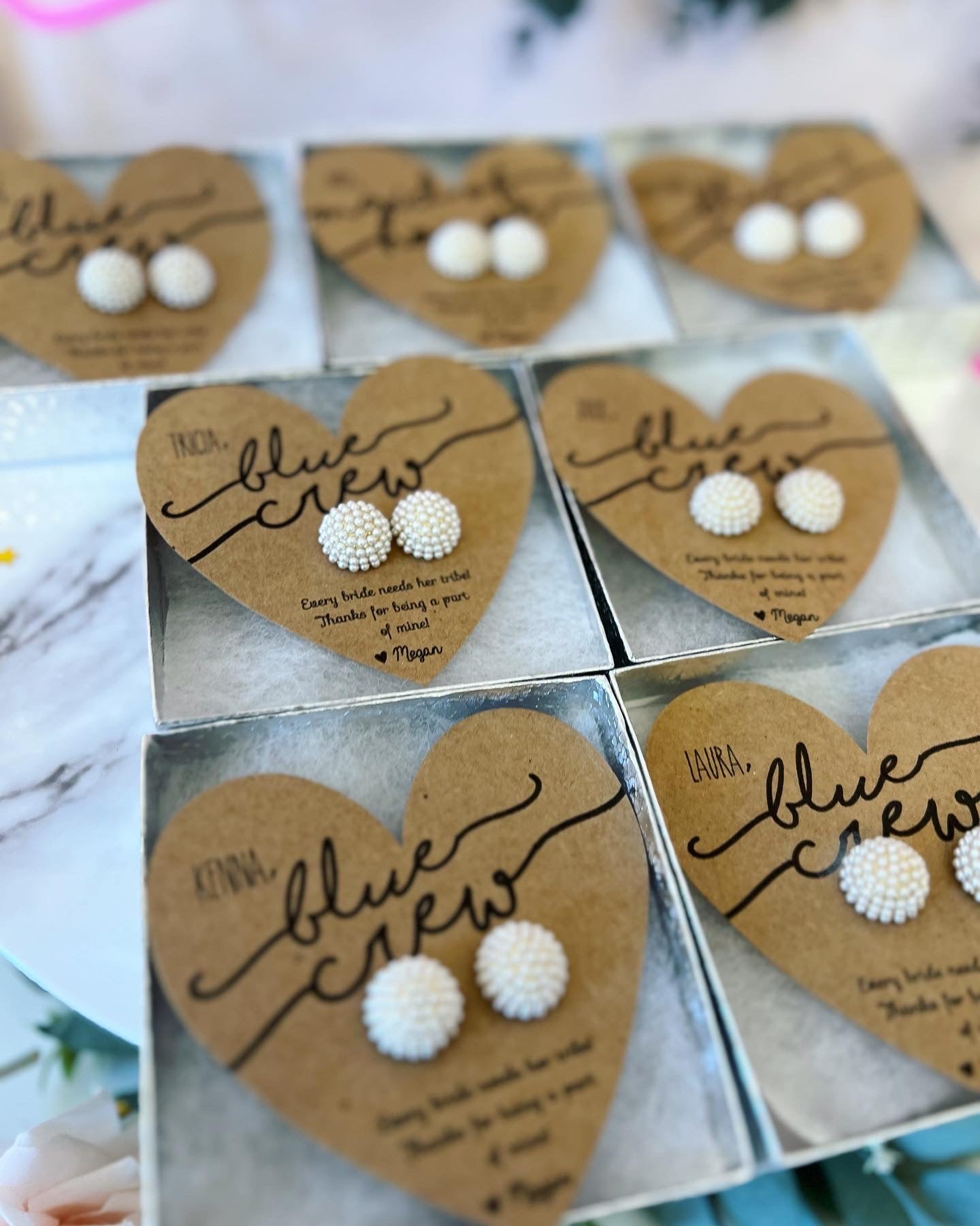 Bridesmaid Gift Pearl Earrings