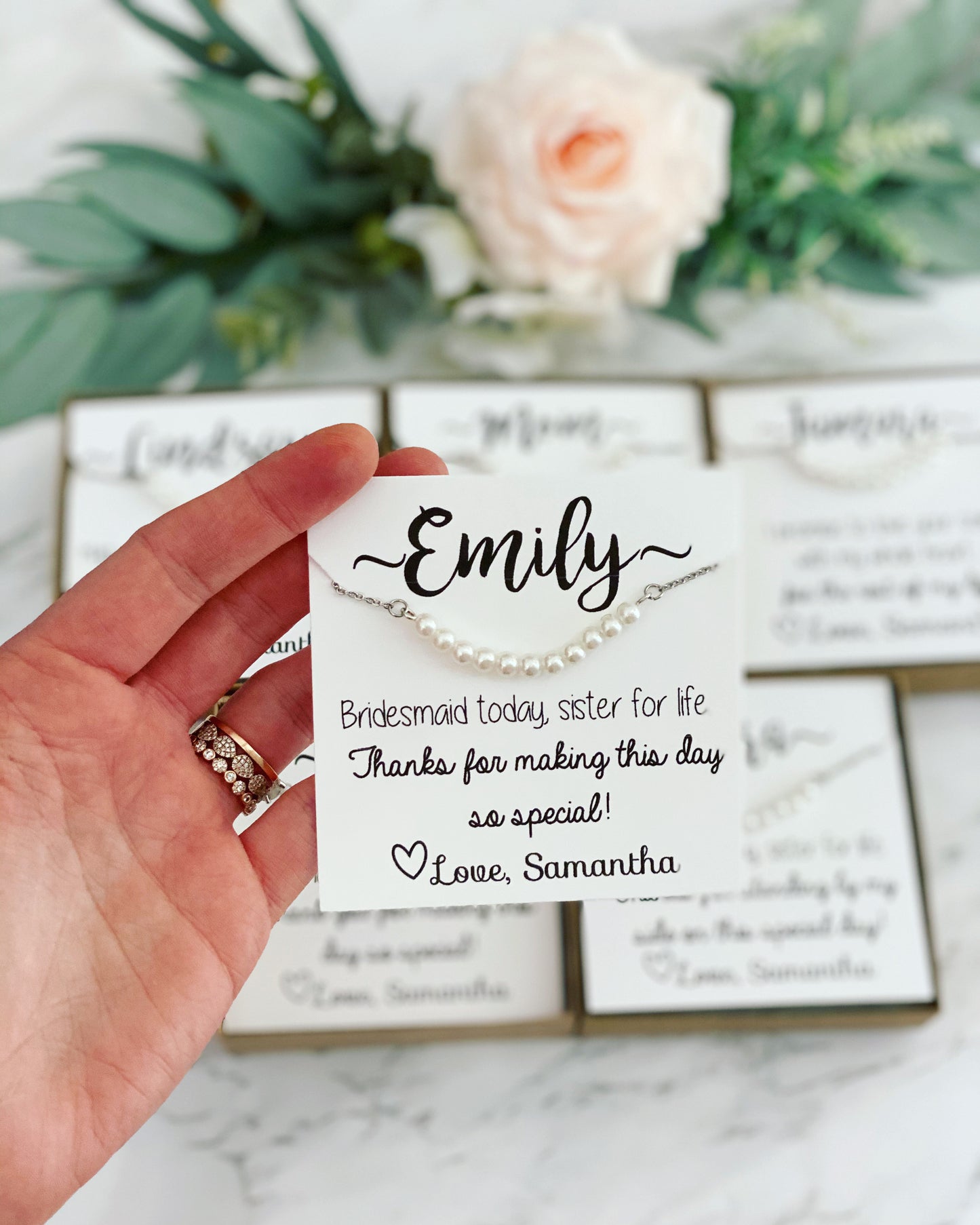 Dainty Pearl Bridesmaid Bracelet
