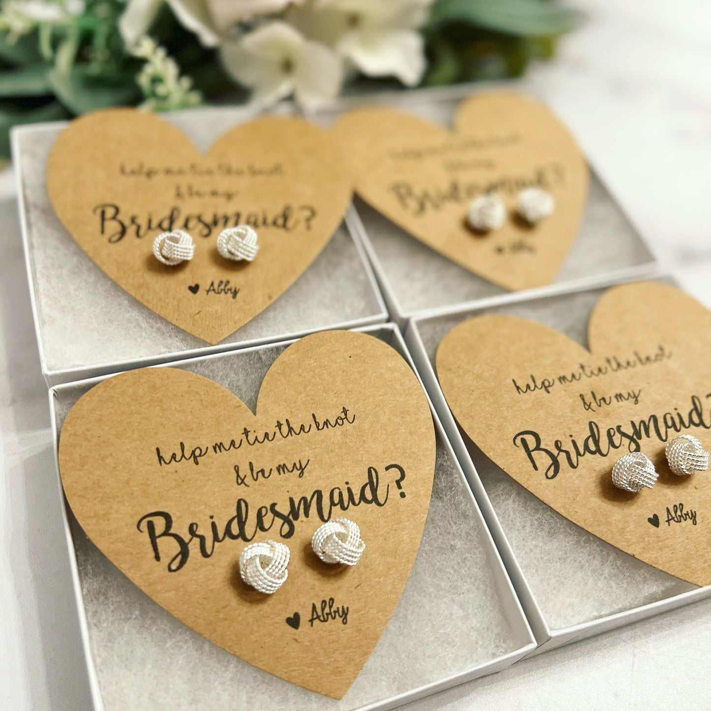 Silver Knot Bridesmaid Earrings. Help Me Tie the Knot?