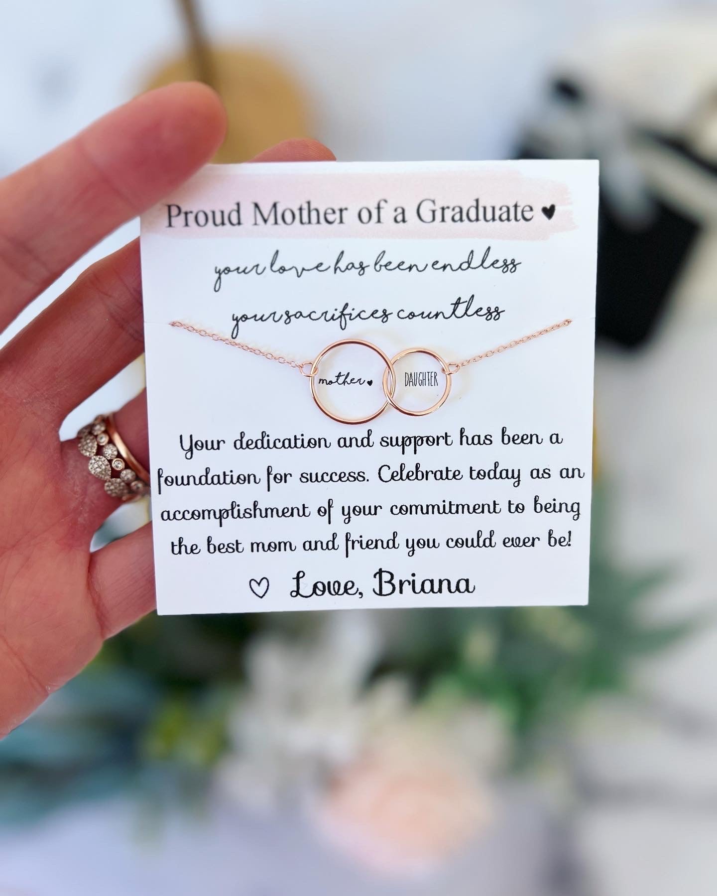 Proud Mother of a Graduate Gift From Daughter – Love Leigh Gift