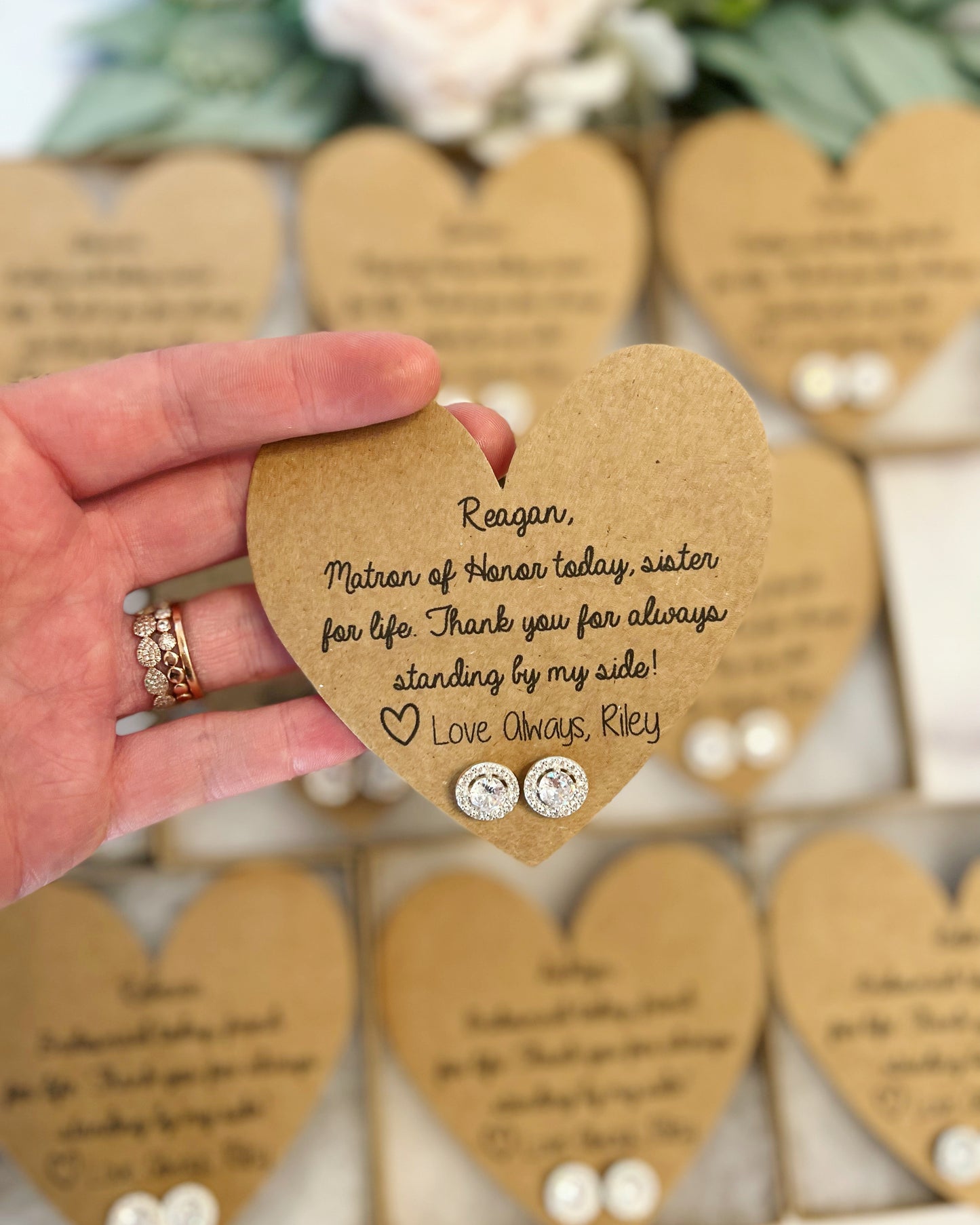 Bridesmaid Today, Friend for Life Earrings