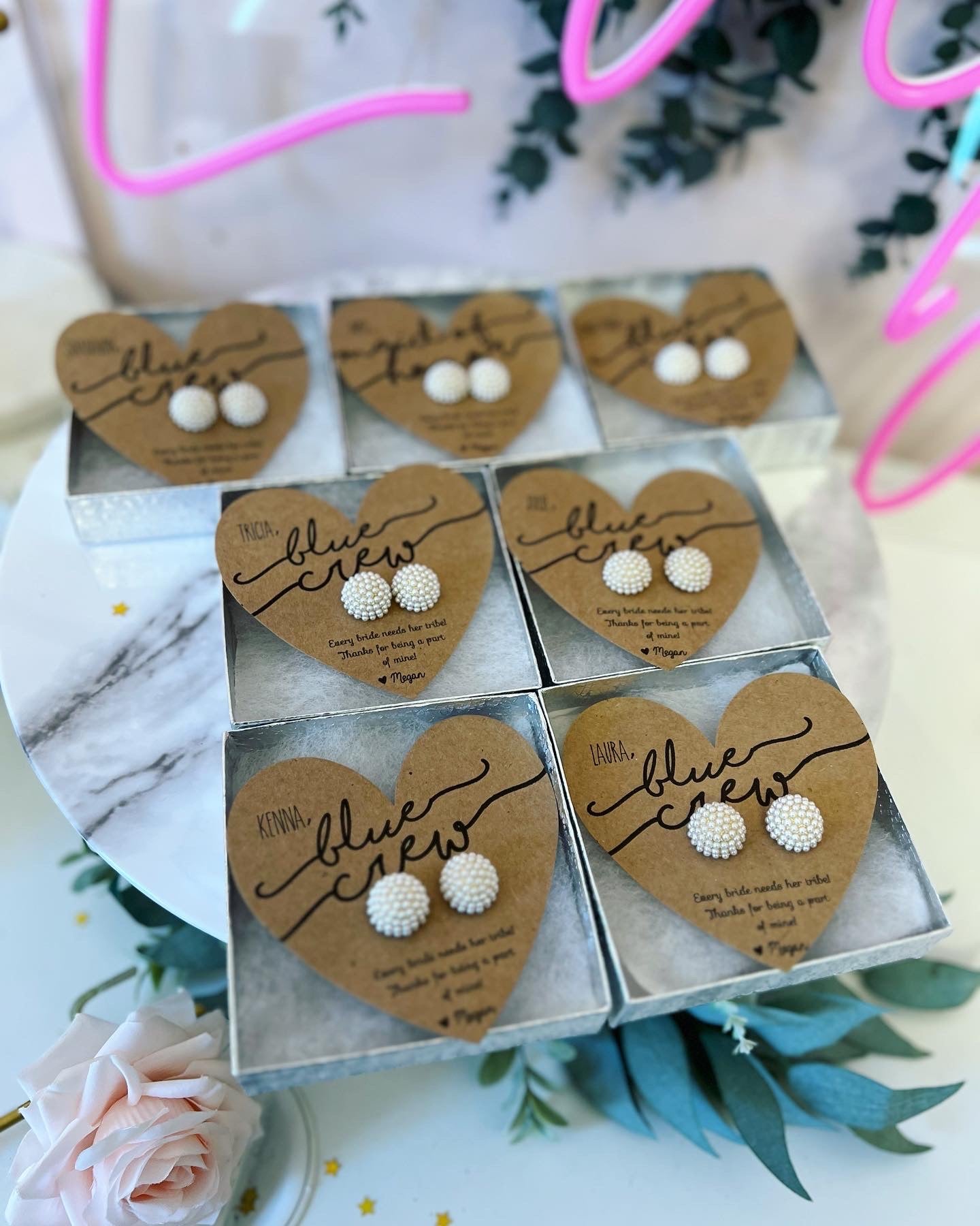 Bridesmaid Gift Pearl Earrings