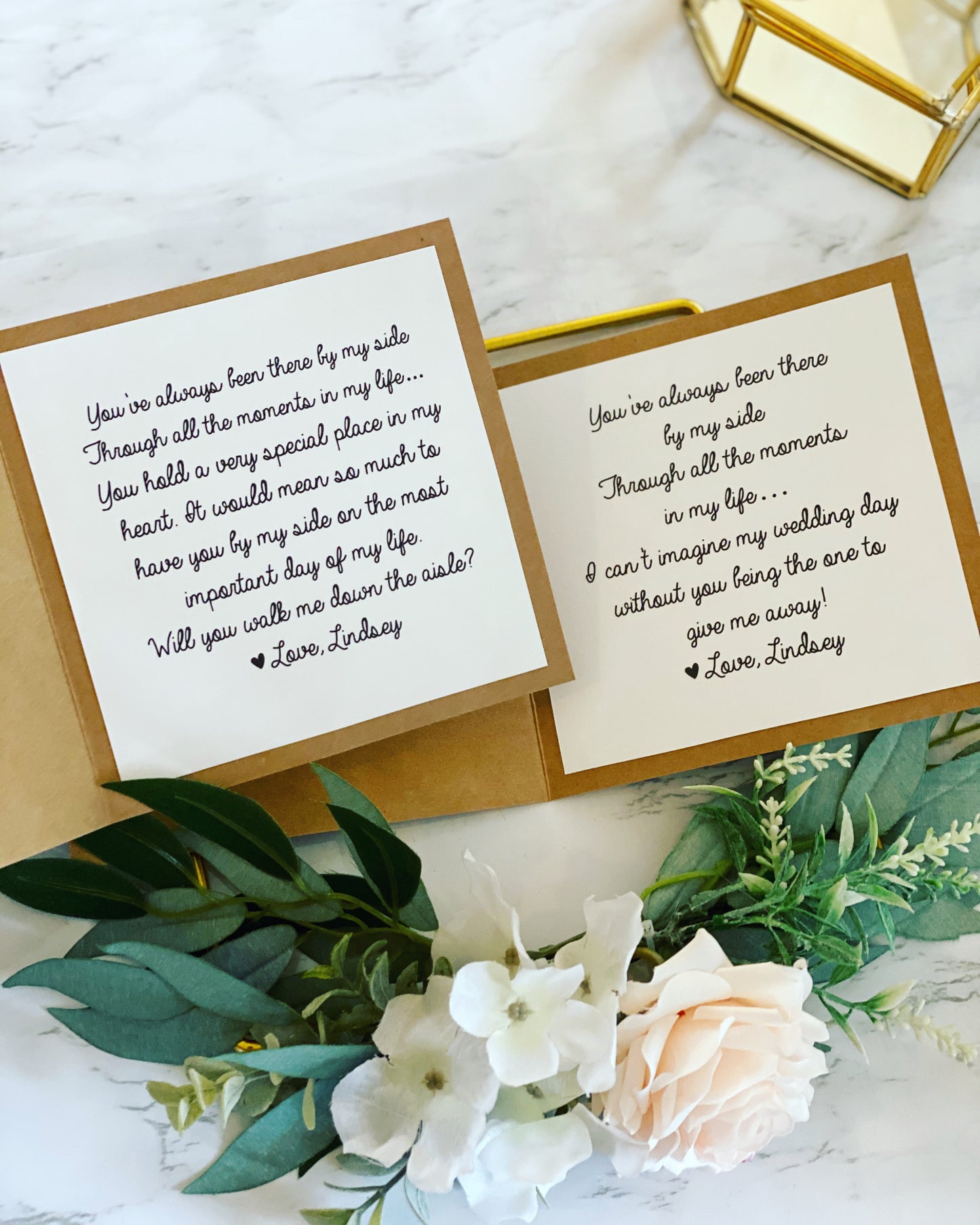 Walk Me Down the Aisle Card!