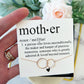 Mother Definition Necklace