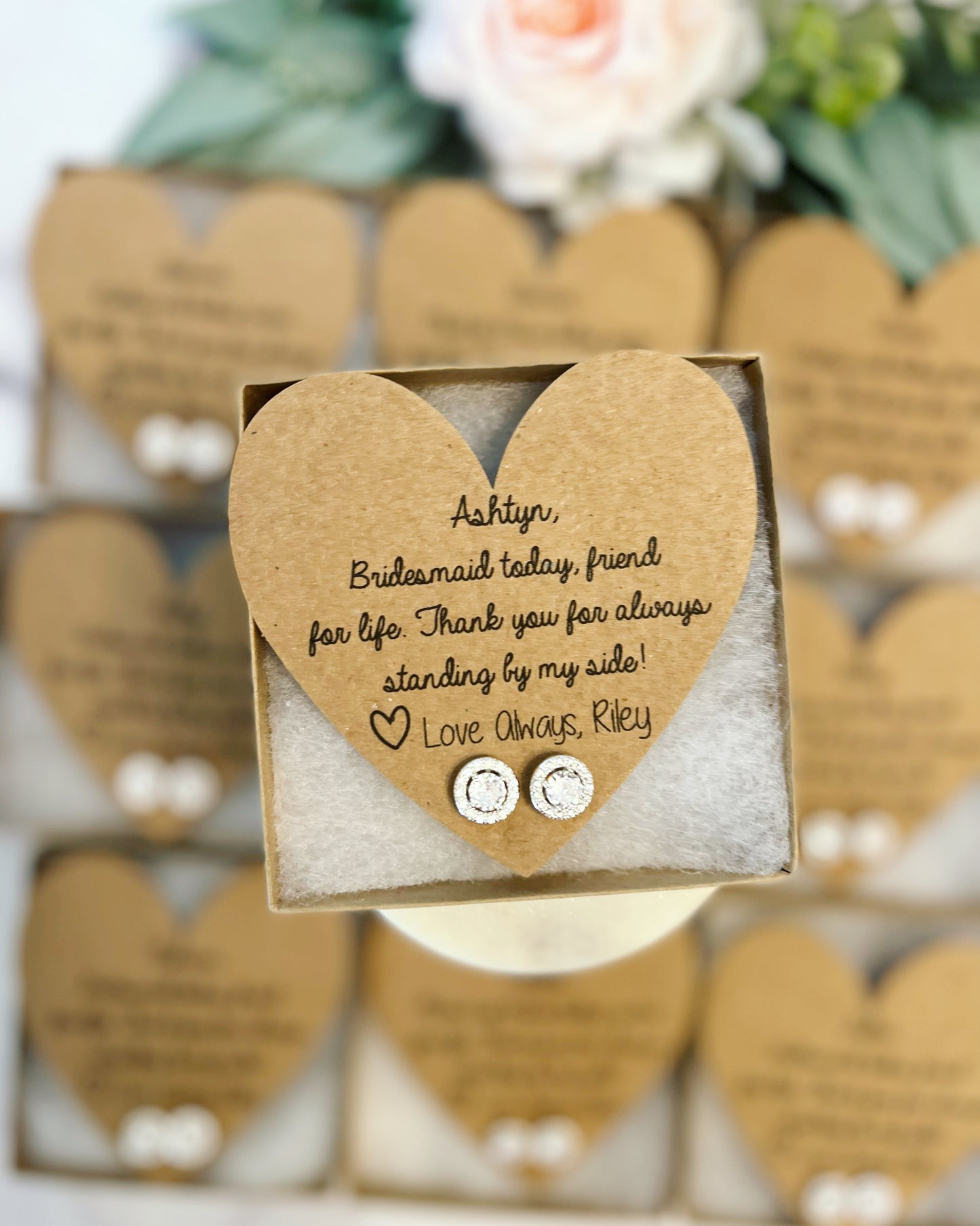 Bridesmaid Today, Friend for Life Earrings