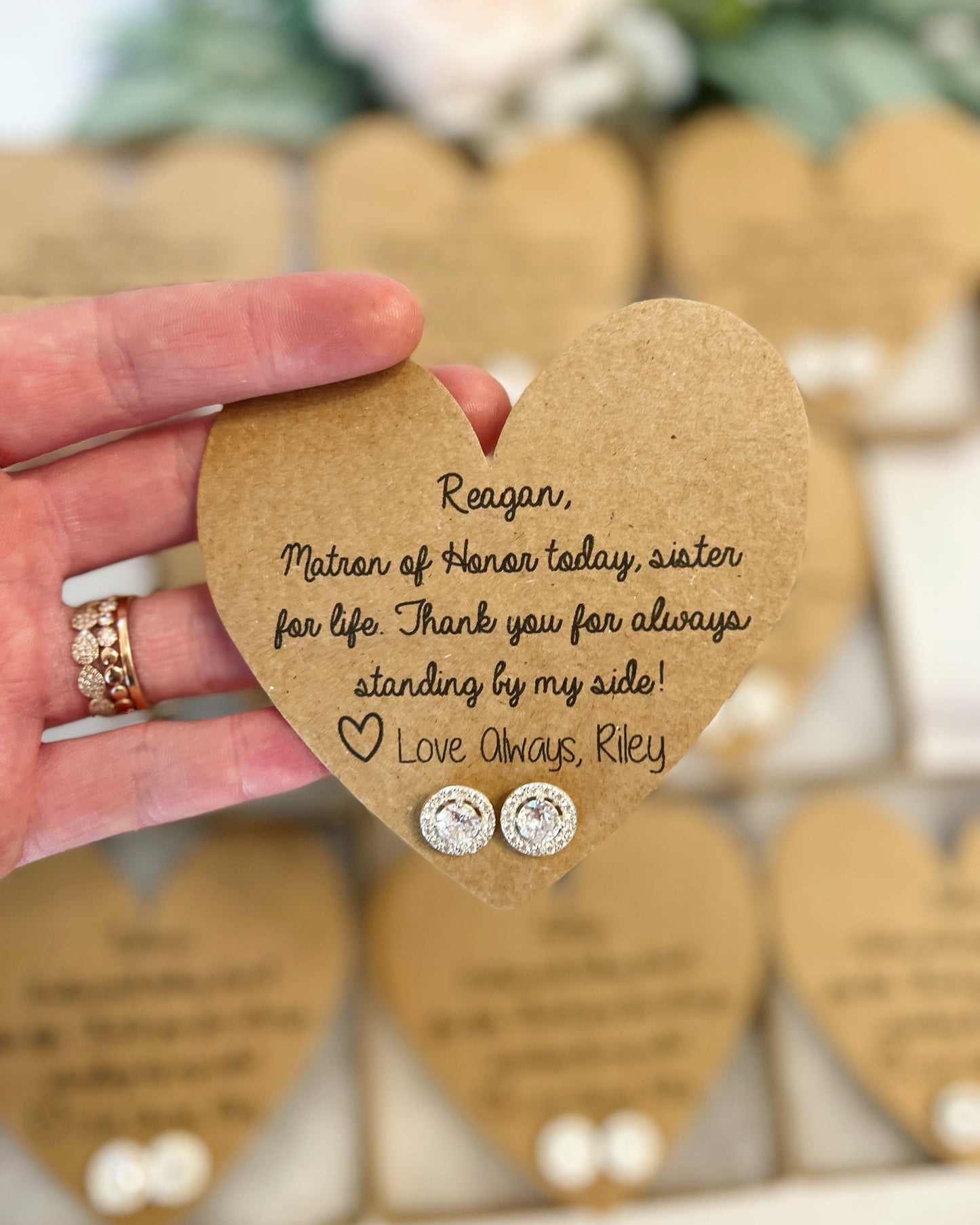 Bridesmaid Today, Friend for Life Earrings