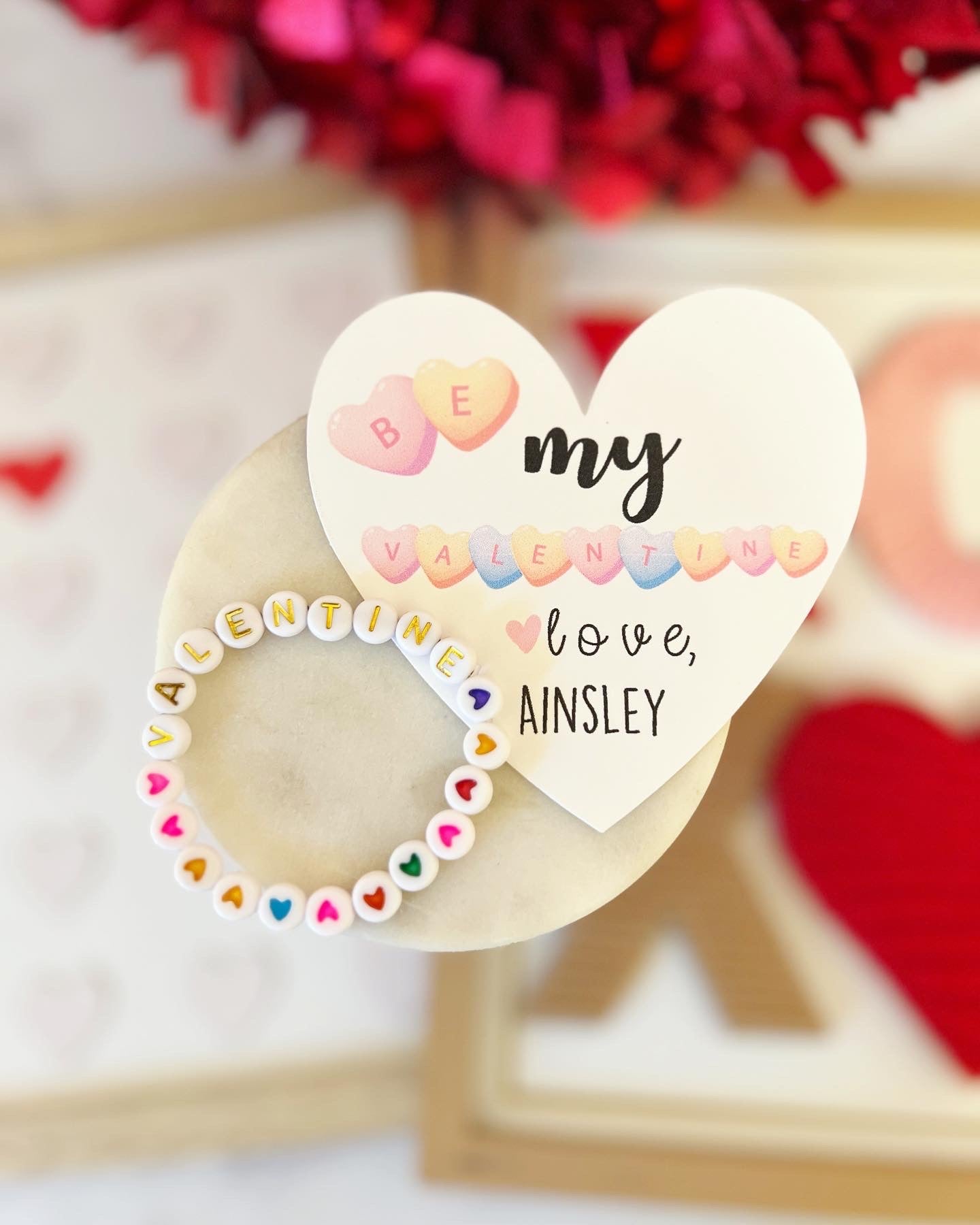 Be My Valentine Bracelet! Kid or Adult Size