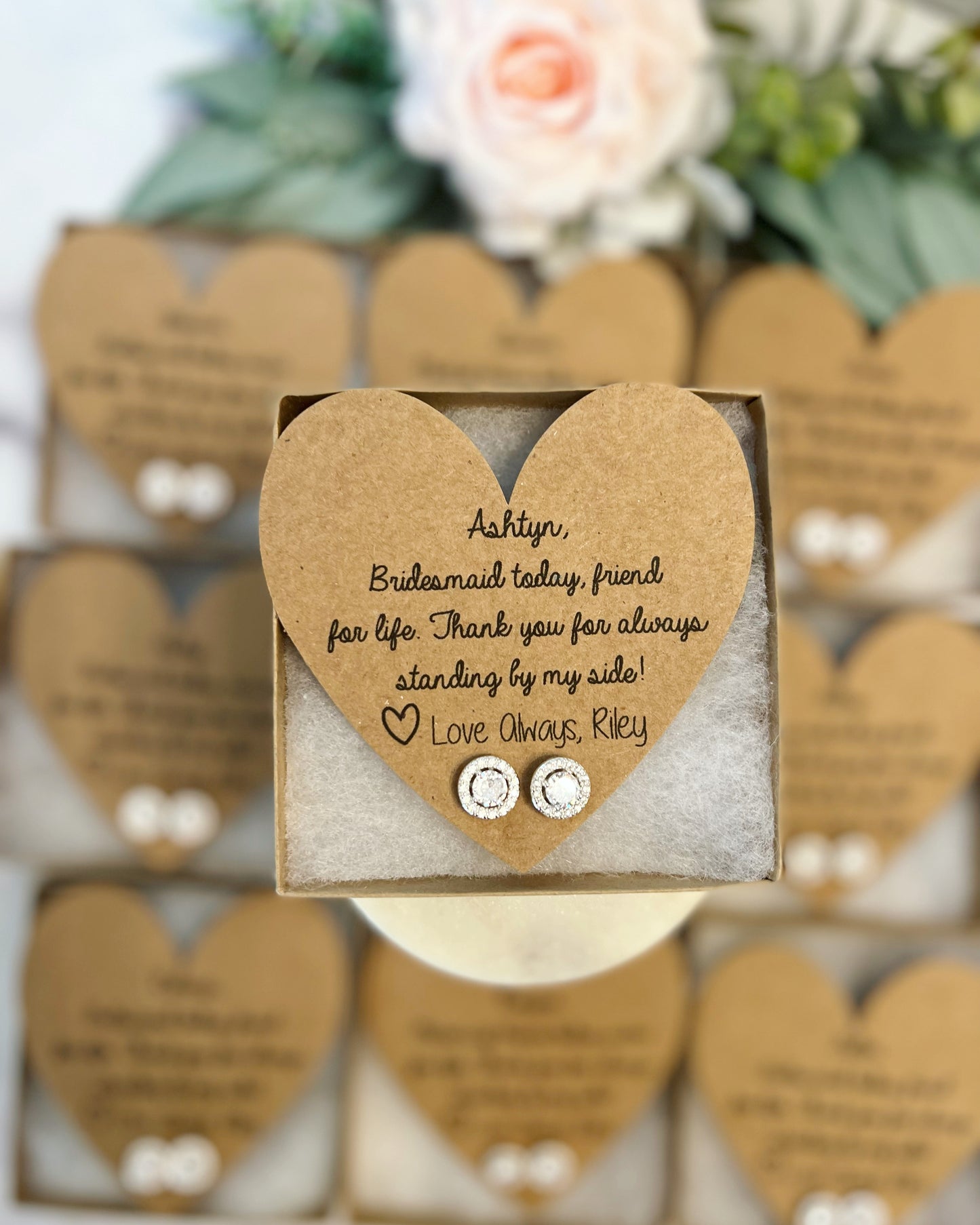 Bridesmaid Today, Friend for Life Earrings