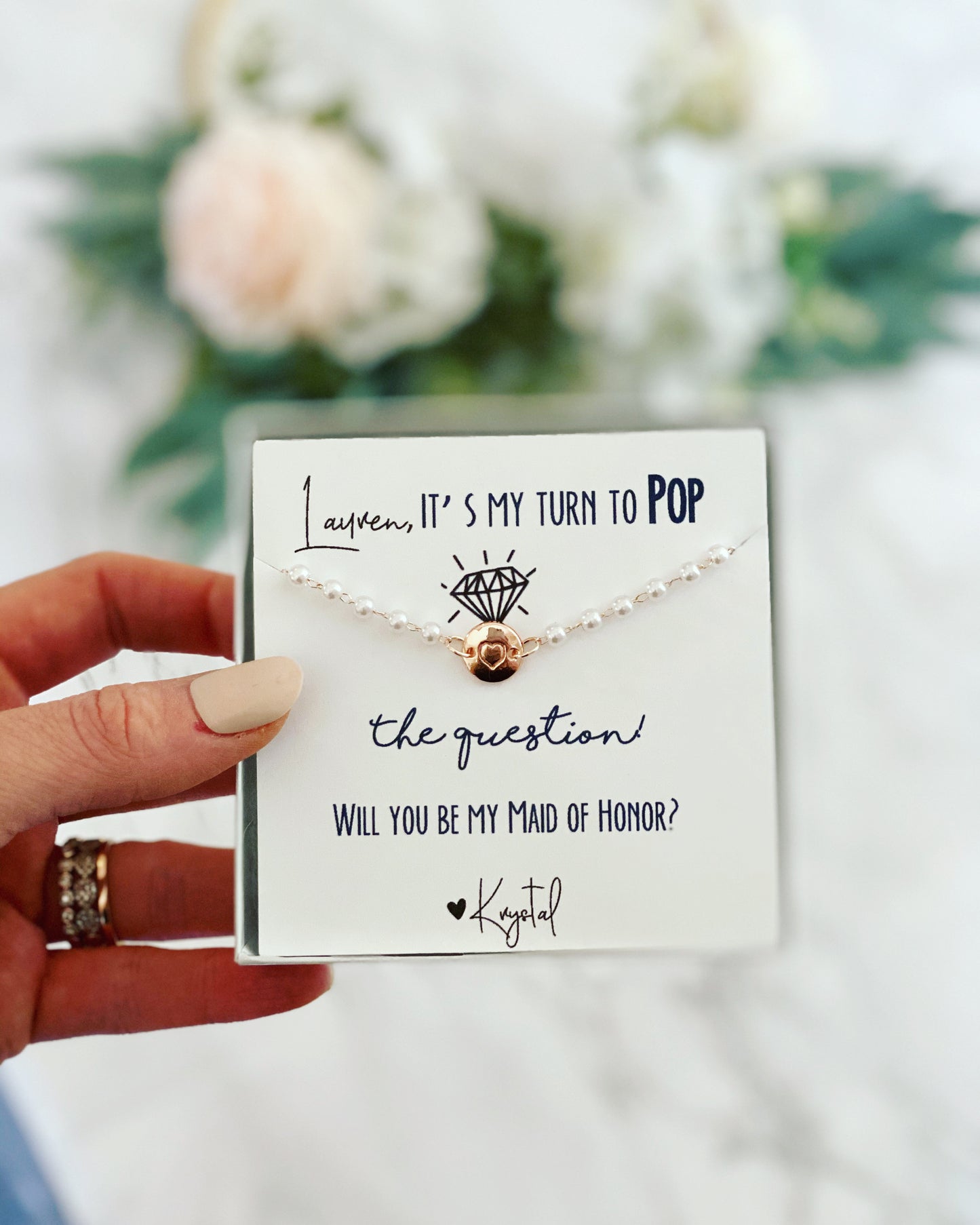 Pearl Bracelet Pop the Question