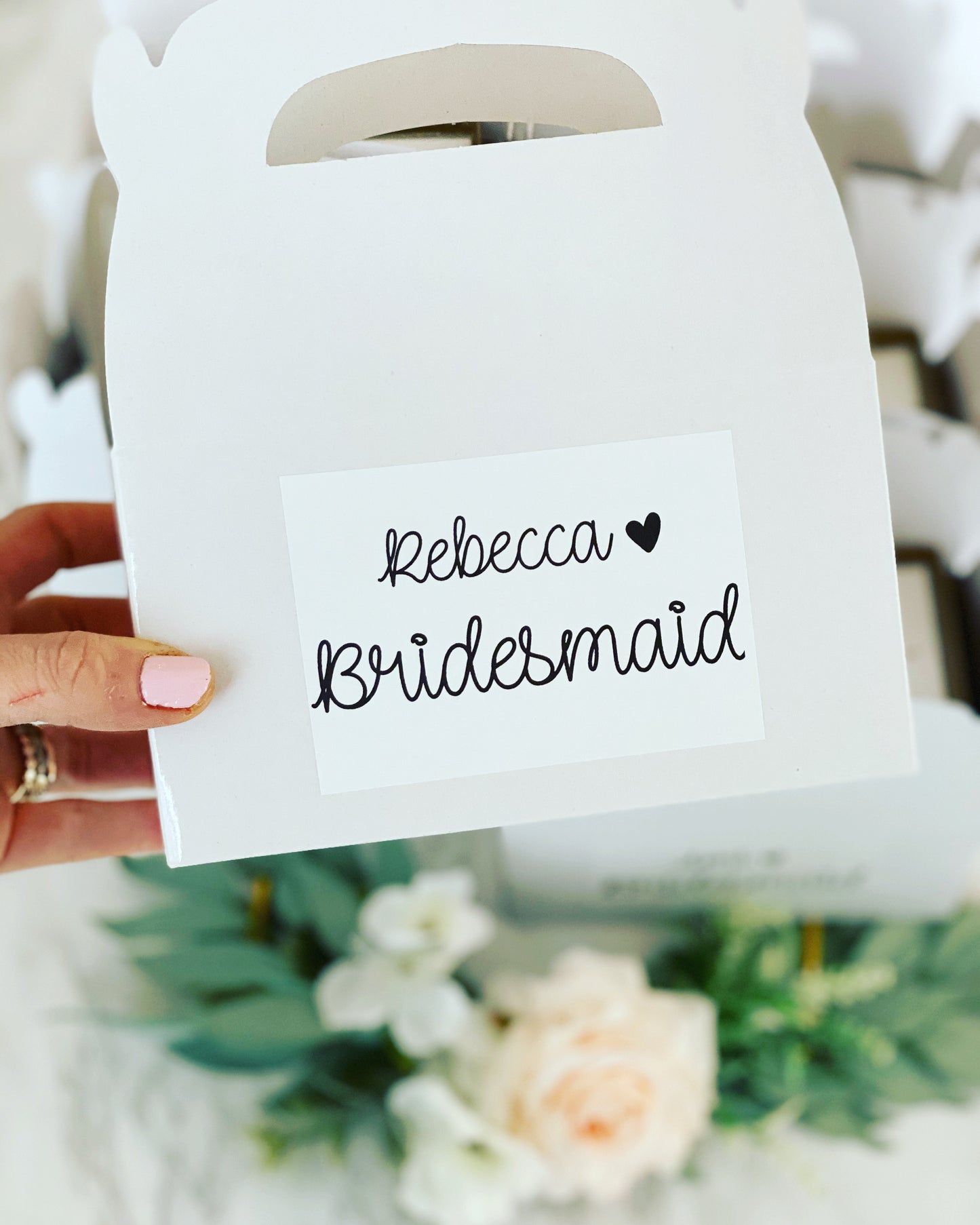 Bridesmaid Box! Circle Pendant Necklace and Earrings