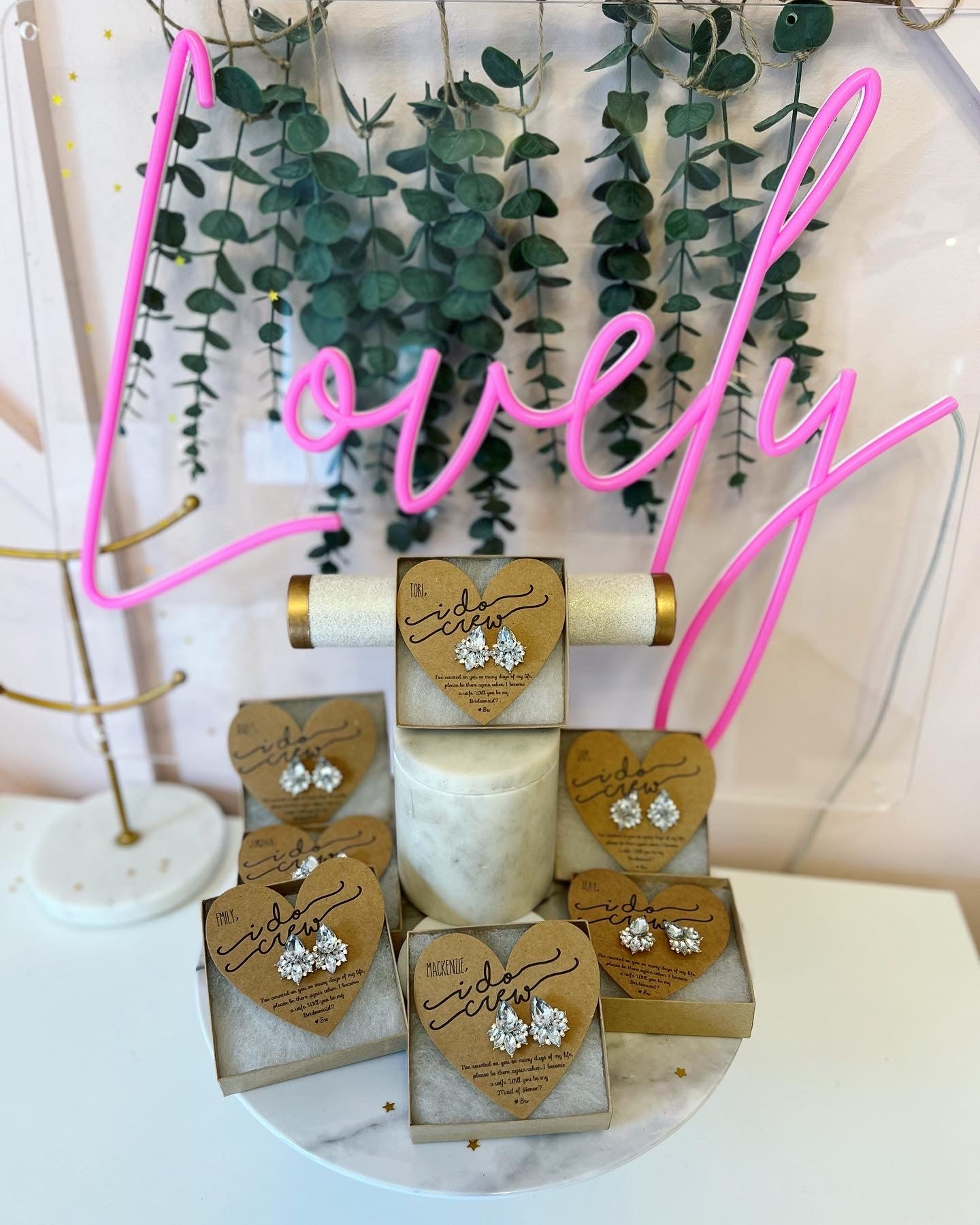 Bridesmaid Opal earrings I do crew gifts! TOP SELLER!