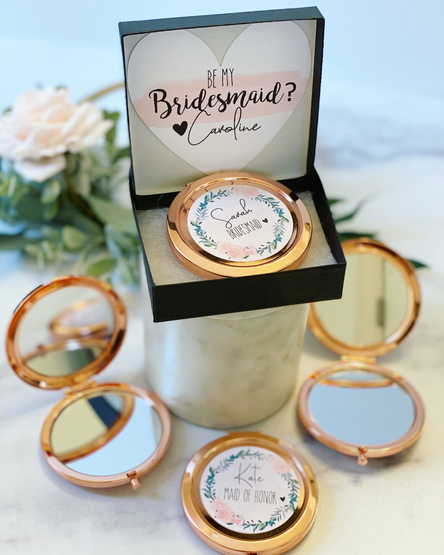 Compact Mirror Bridal Party Gift