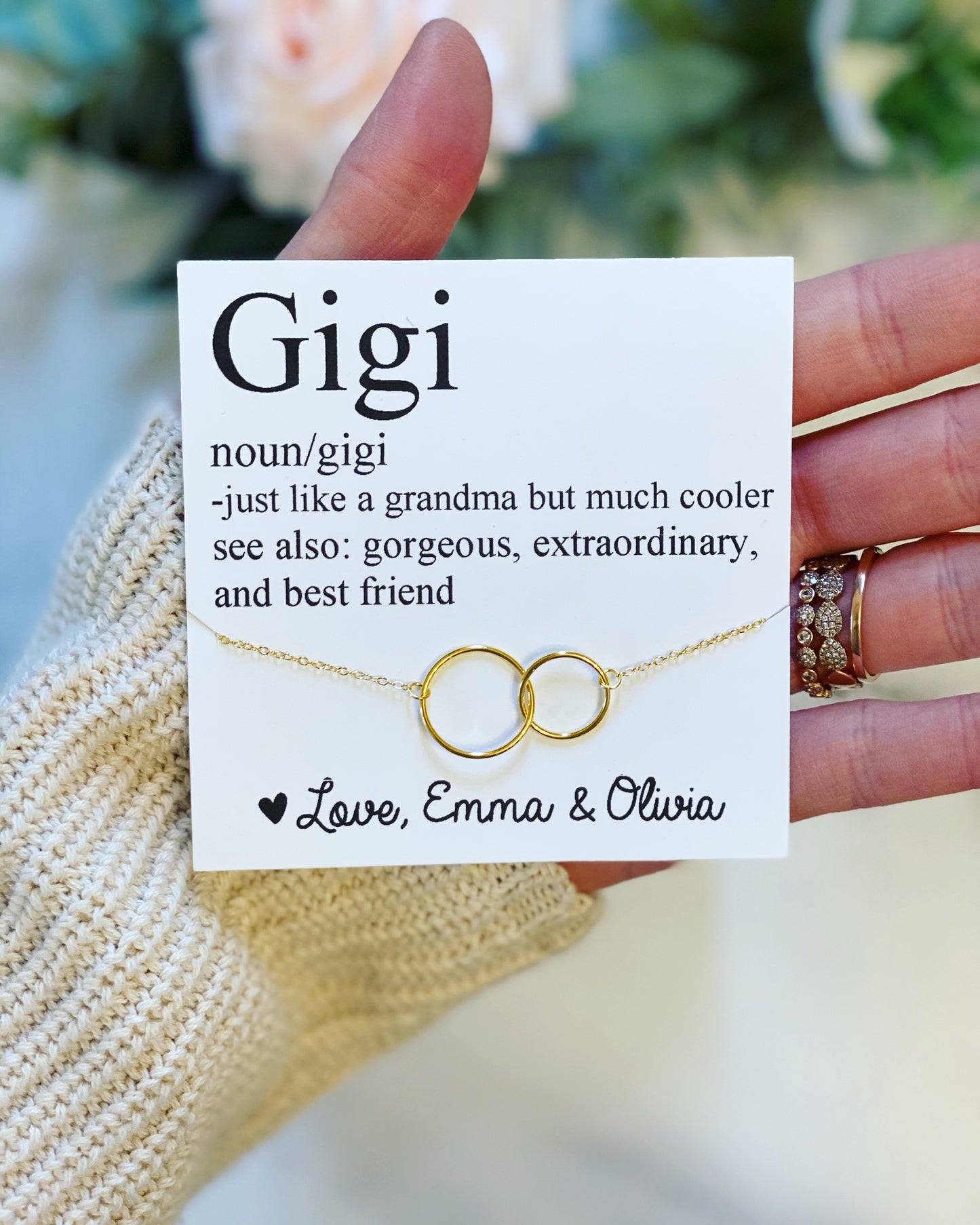 Grandma Necklace, Mothers Day Gift
