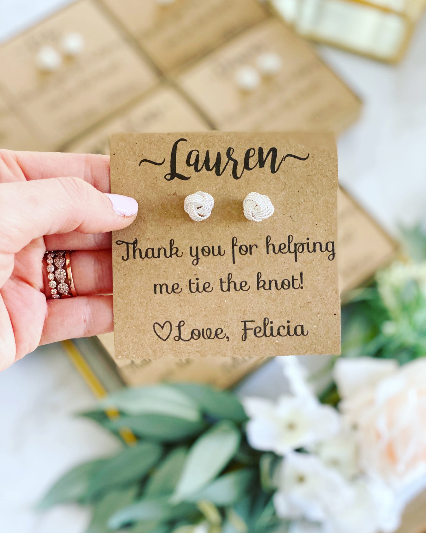 Knot Bridal Party Earrings