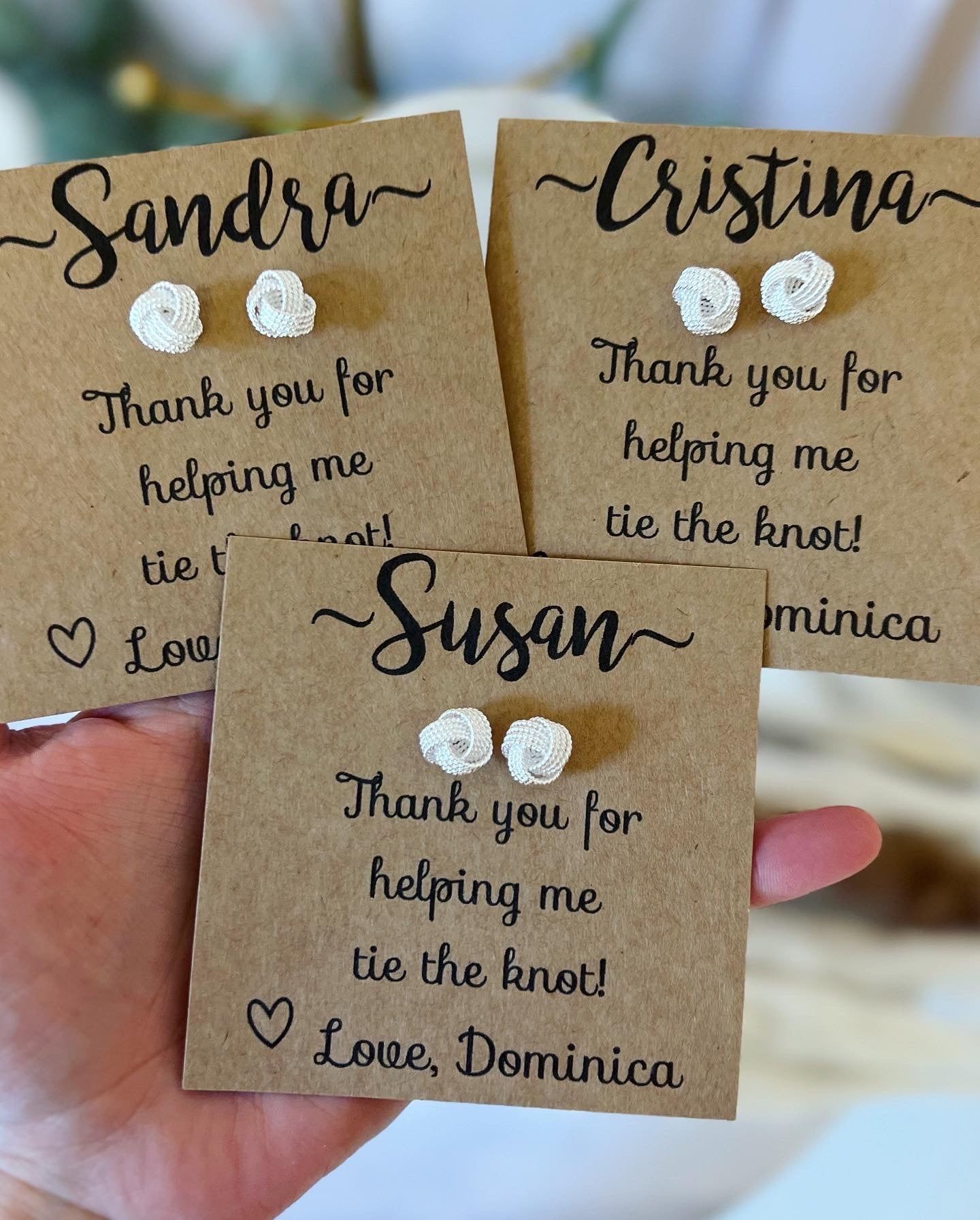 Knot Bridal Party Earrings