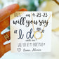 Save the Date Bridal Party Proposal Necklace
