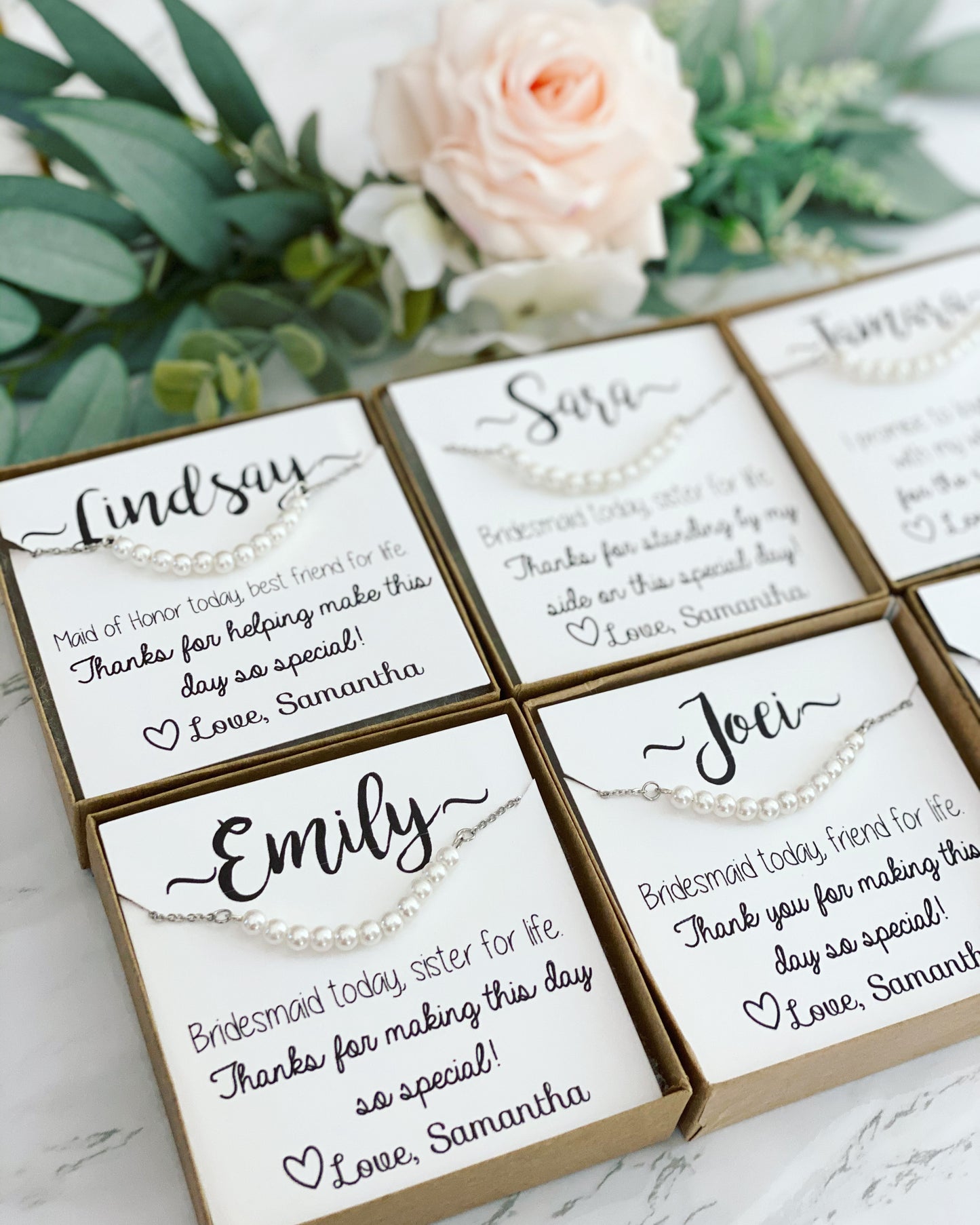 Dainty Pearl Bridesmaid Bracelet
