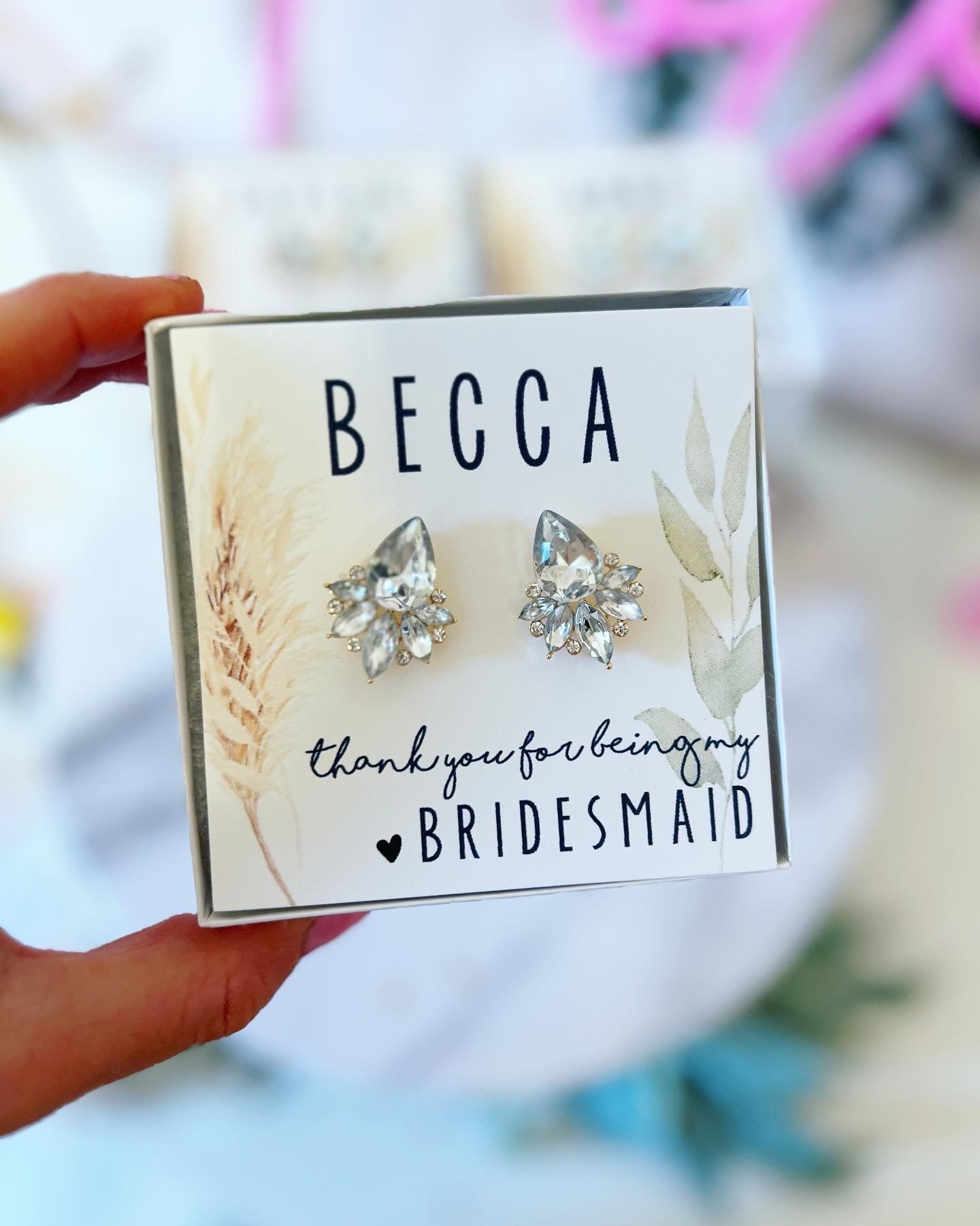 Boho Bridesmaid Statement Earrings