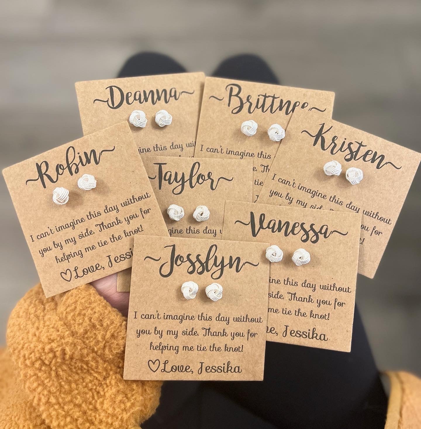 Knot Bridal Party Earrings
