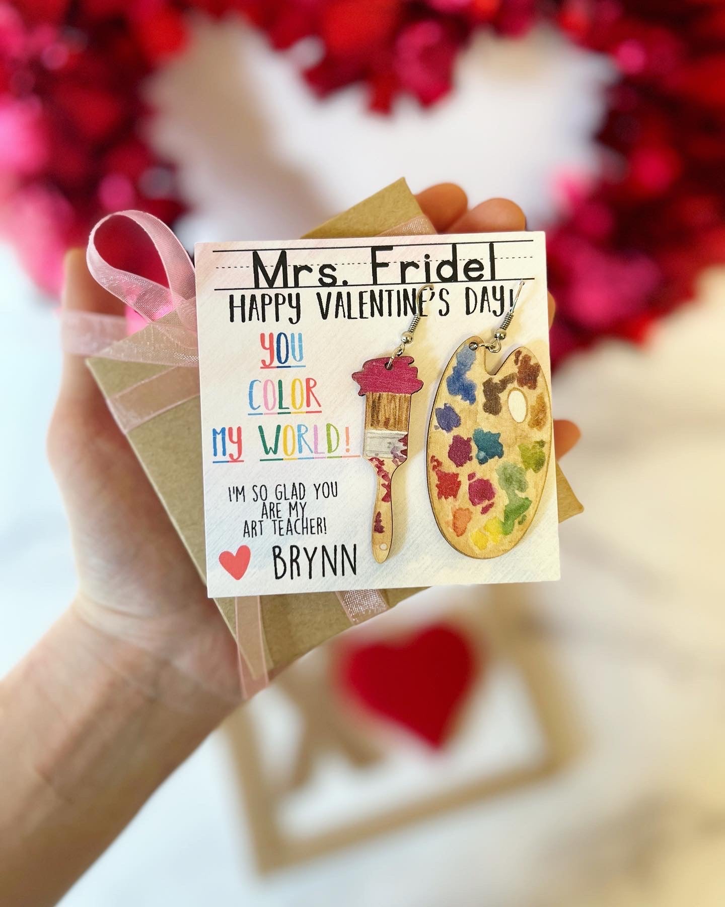 Art Teacher Gift Valentine's Day Gift