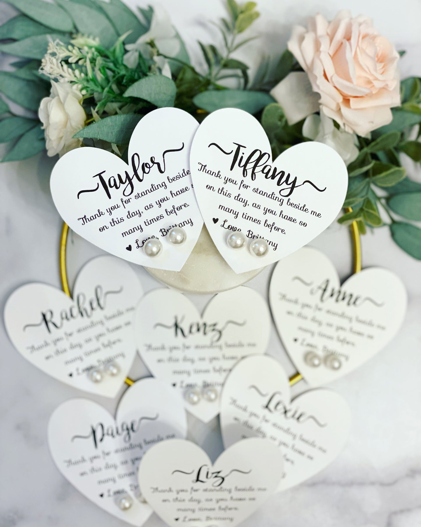 Pearl Earring Bridal Party Gift