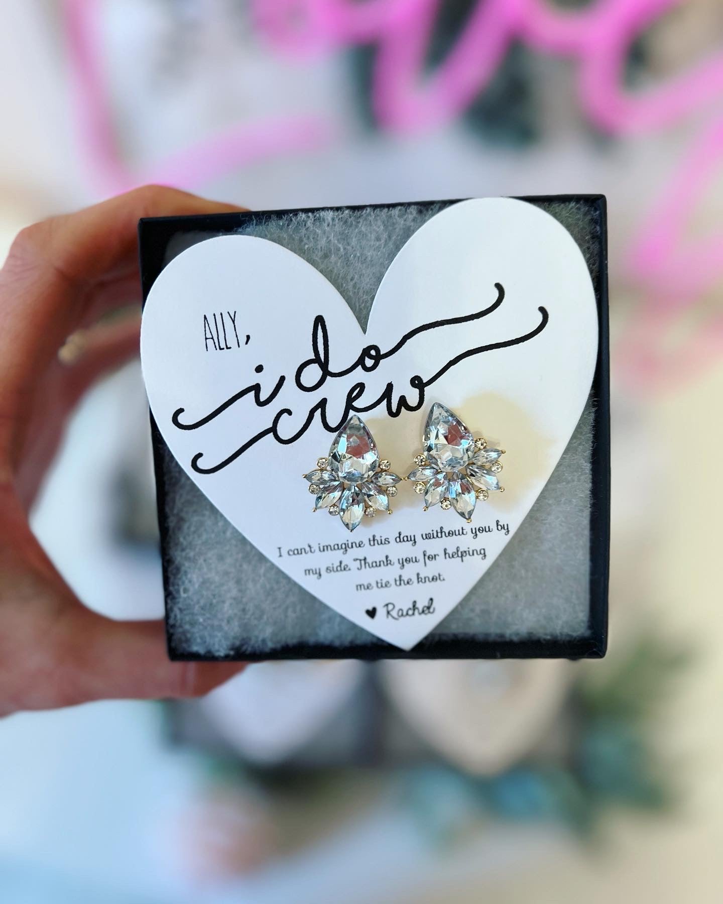 Bridesmaid Opal earrings I do crew gifts! TOP SELLER!