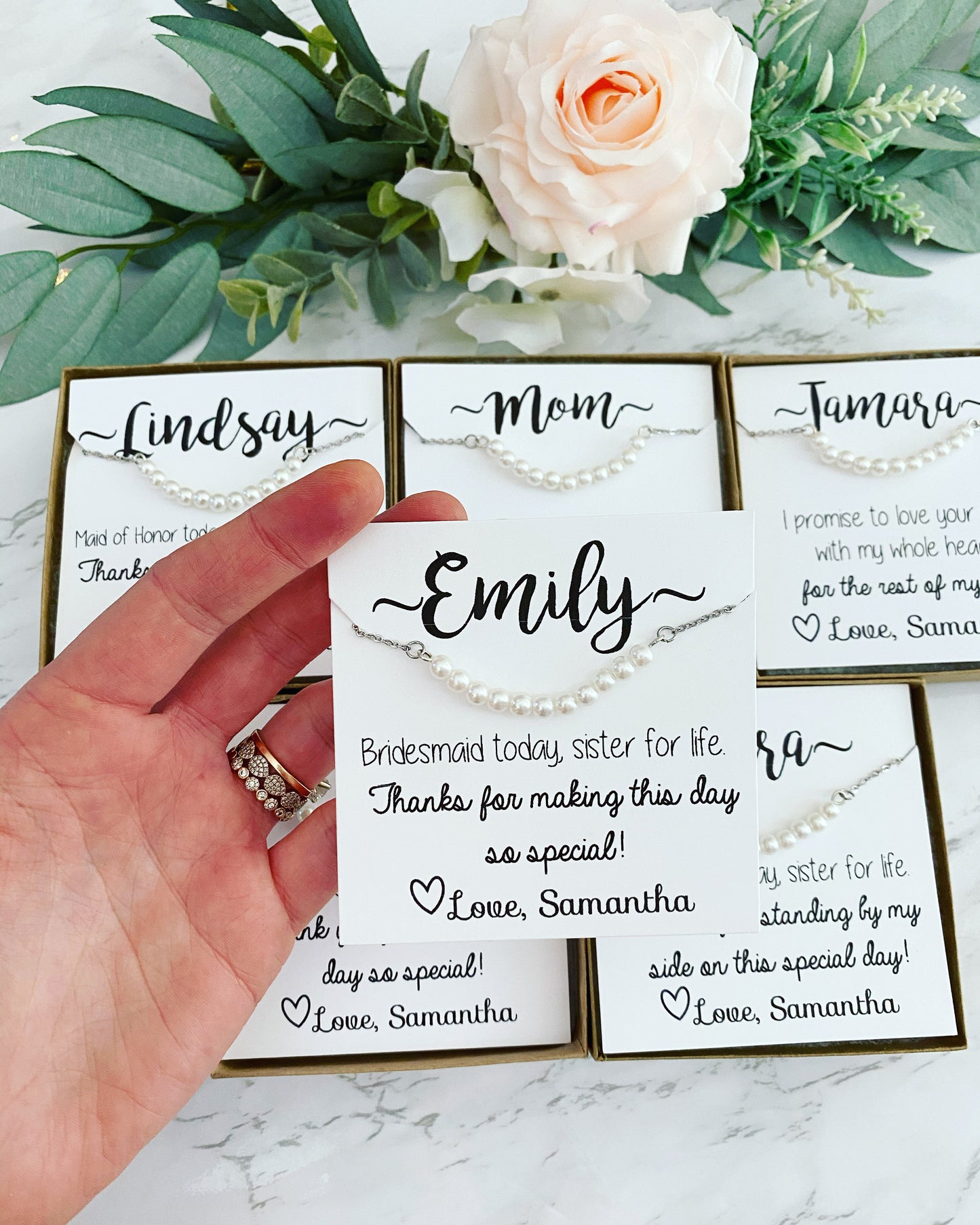 Dainty Pearl Bridesmaid Bracelet