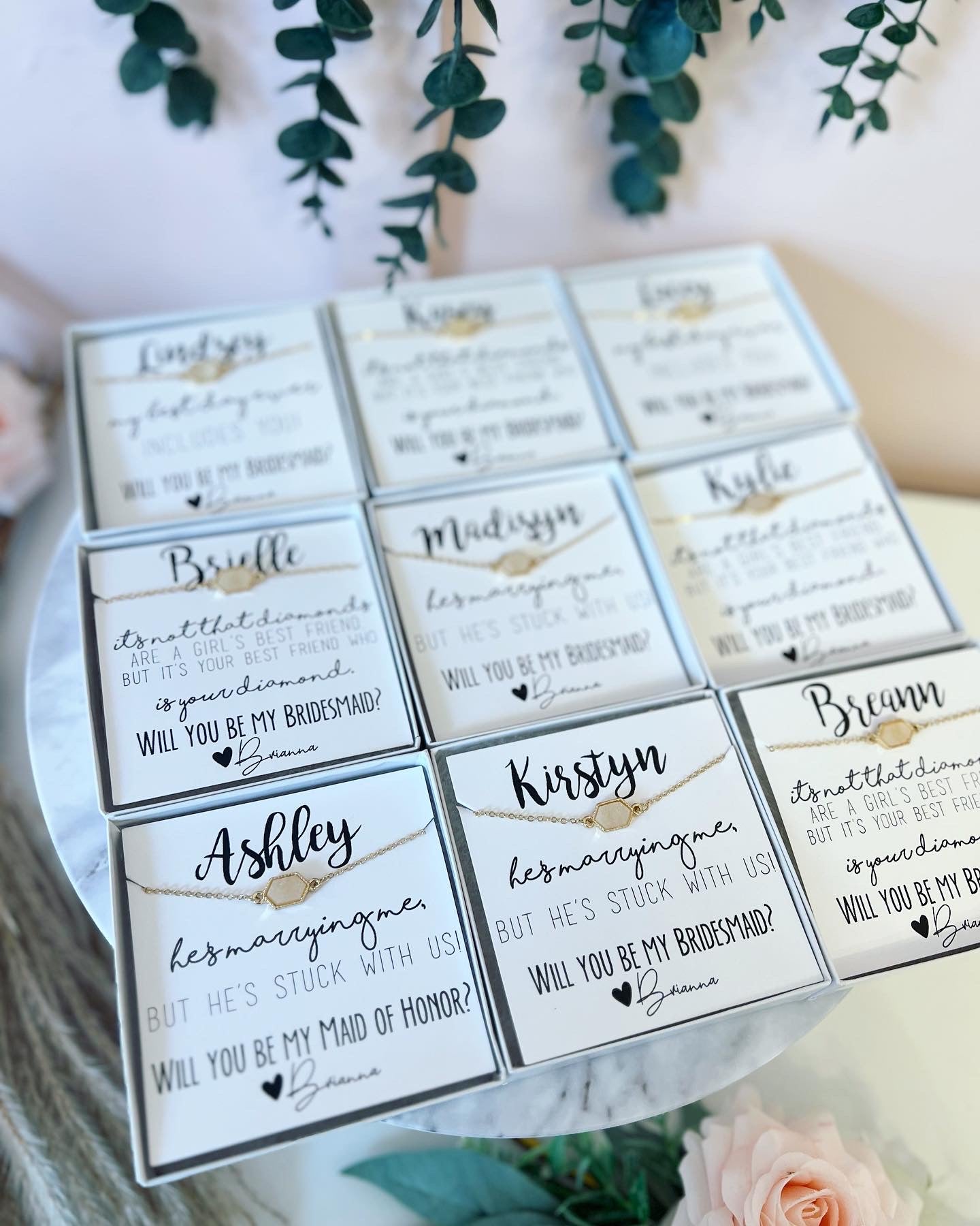 Druzy Oval Bridesmaid Bracelets