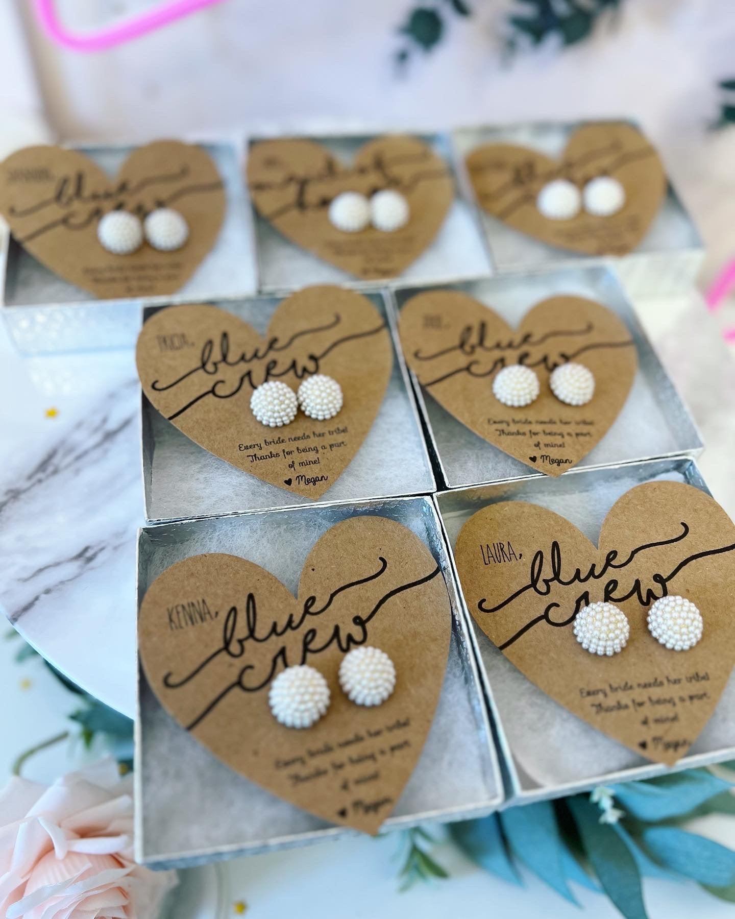 Bridesmaid Gift Pearl Earrings