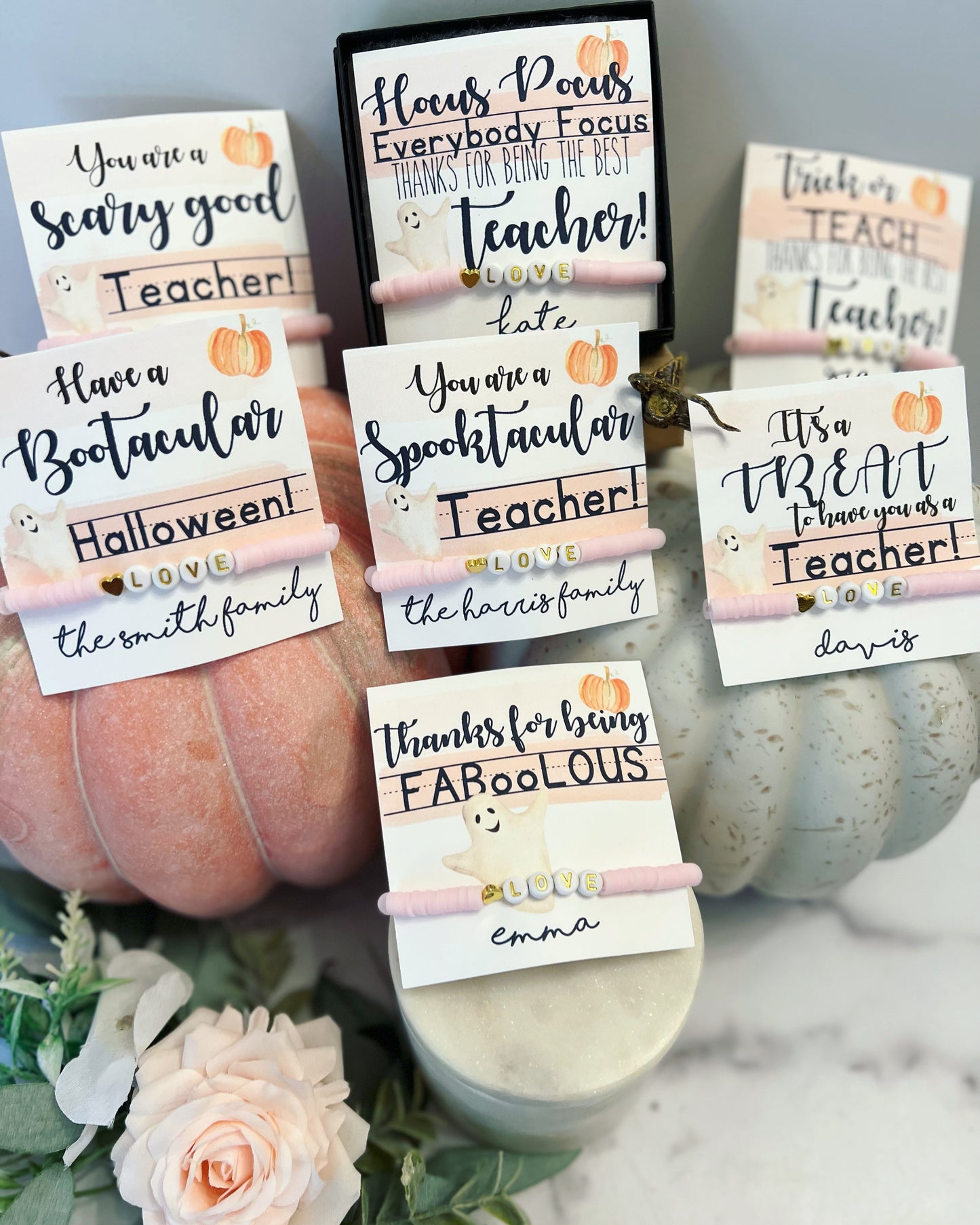 Halloween & Fall Teacher Gift! Love Bracelet