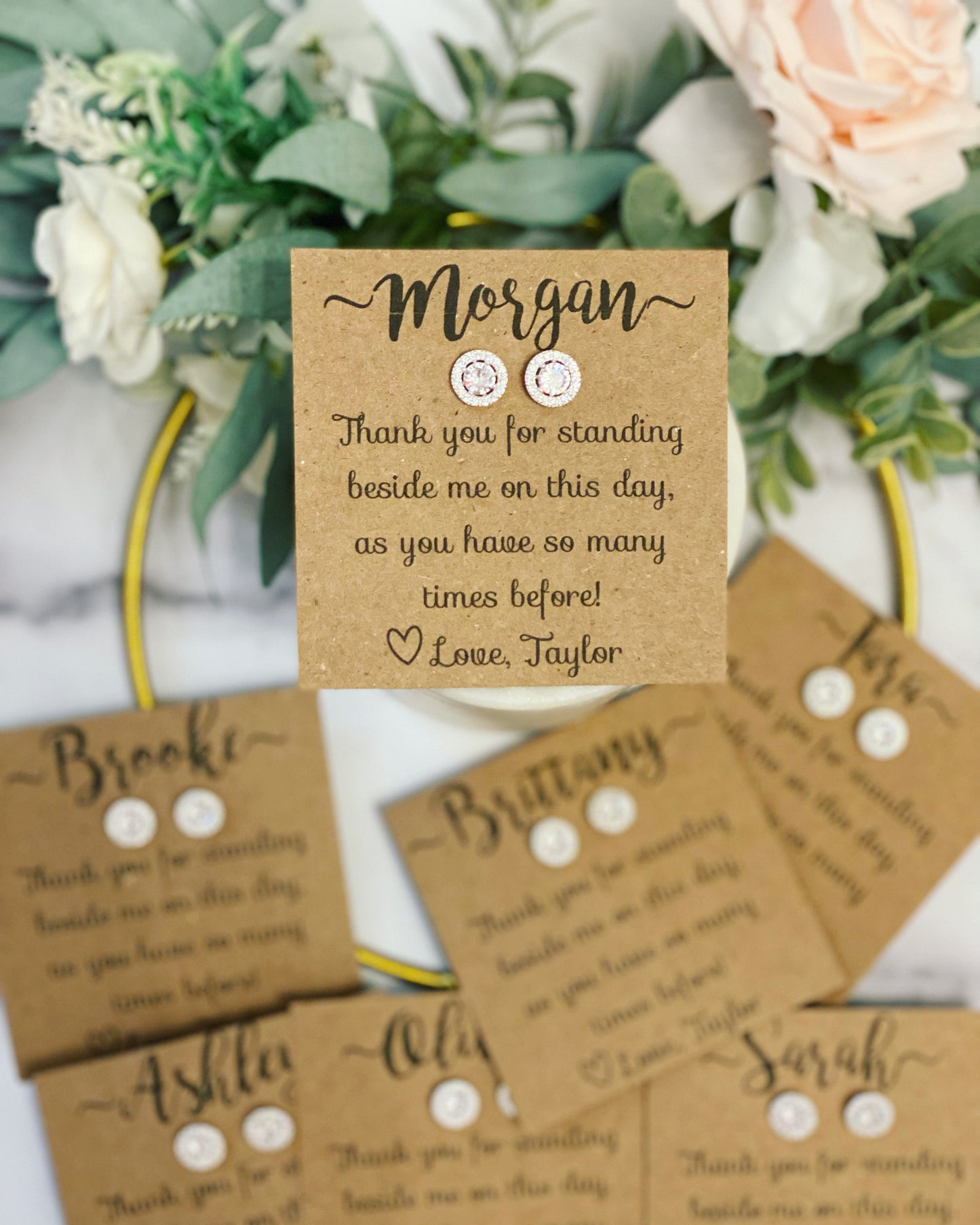 Bridesmaid Gifts! Cubic Zircon Earrings