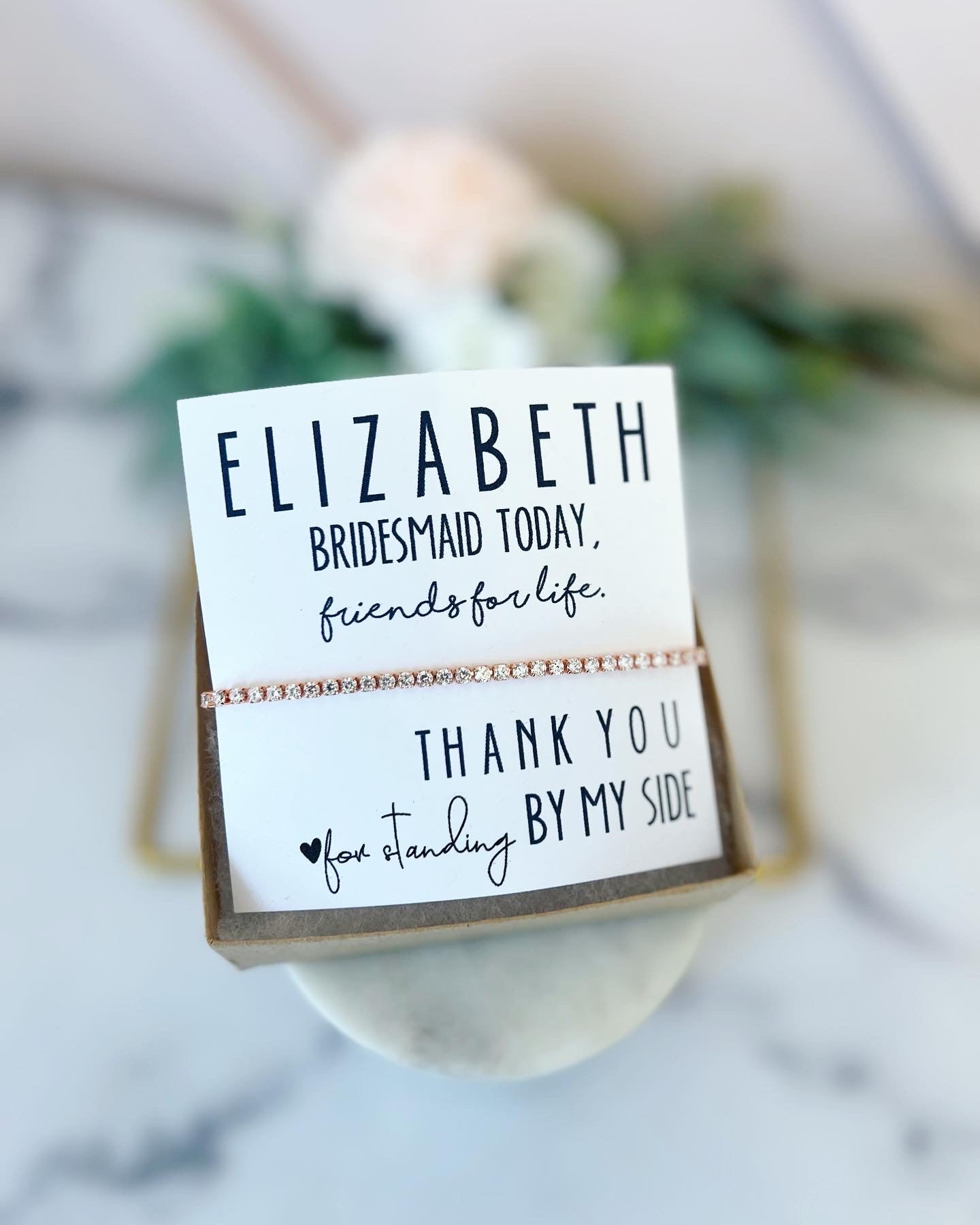 Bridesmaid Today, Friends for Life Bridal Party Bracelet