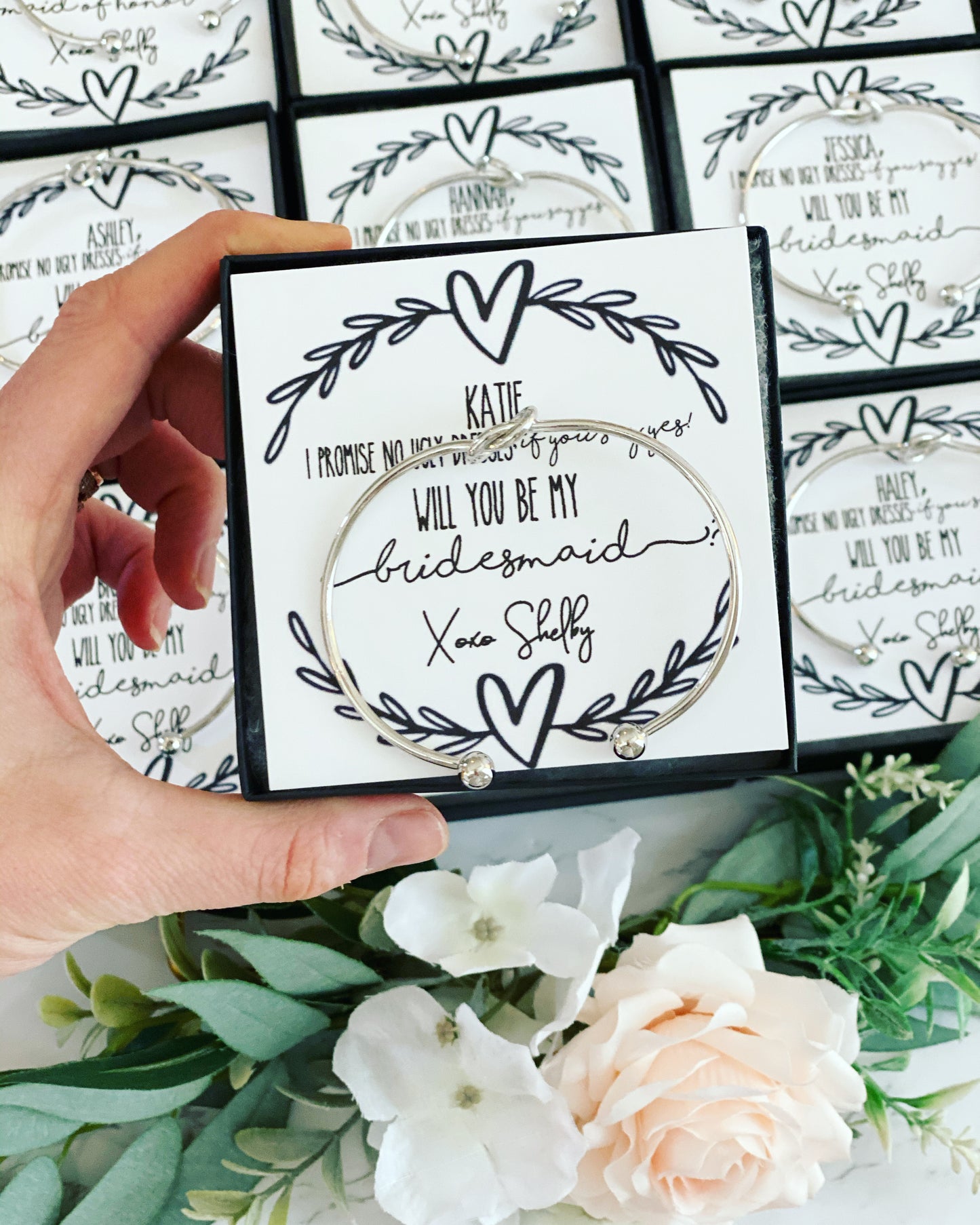 Will you be my Bridesmaid? Bangles!