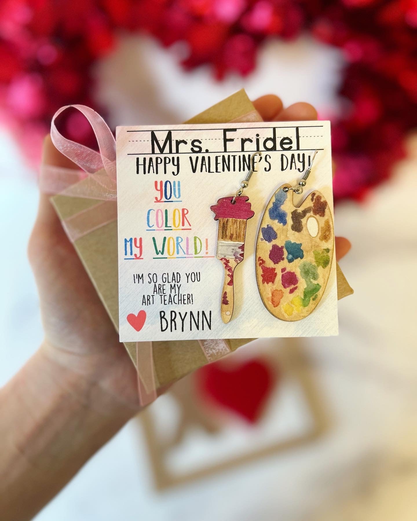 Art Teacher Gift Valentine's Day Gift