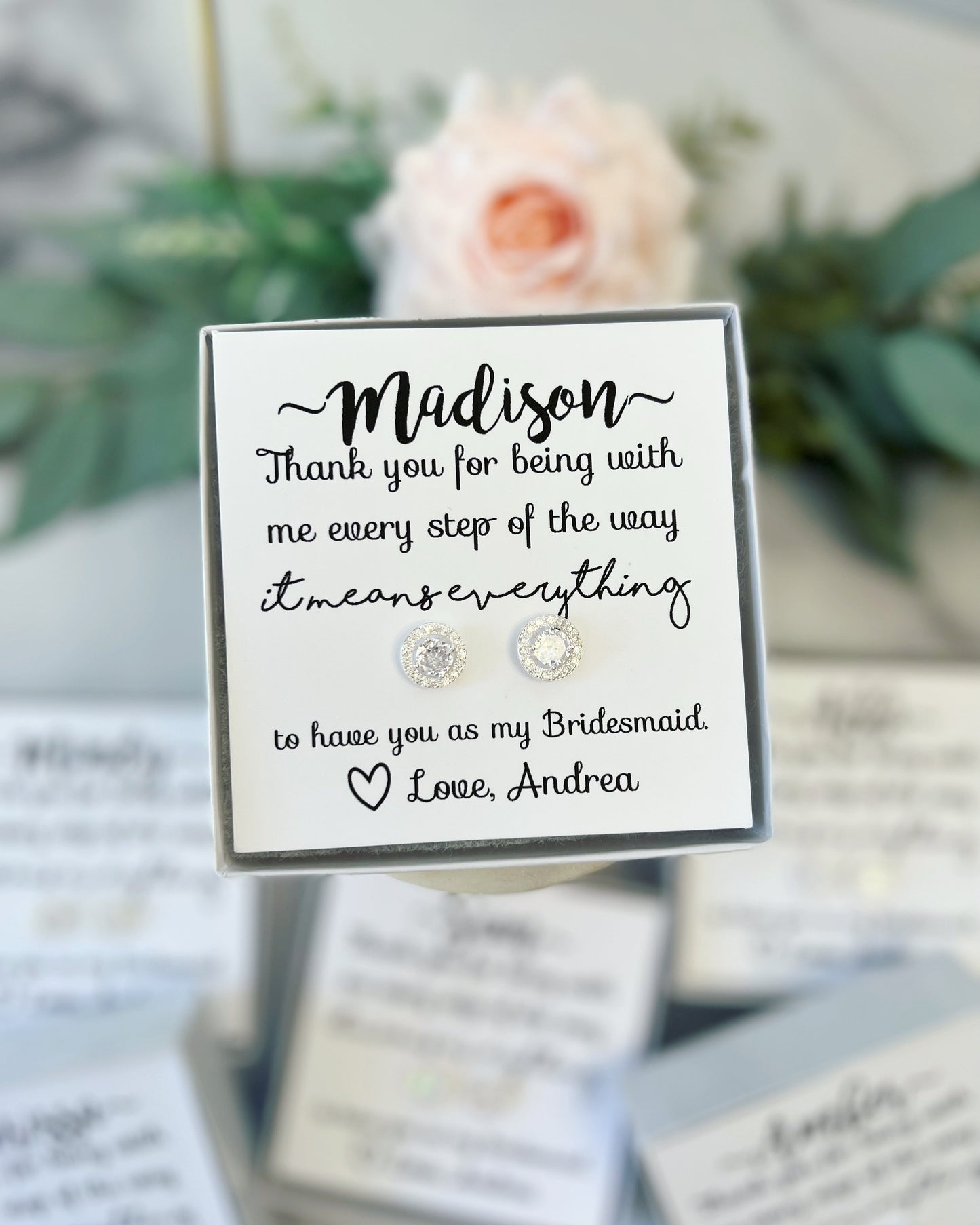 Bridesmaid Gift Earrings