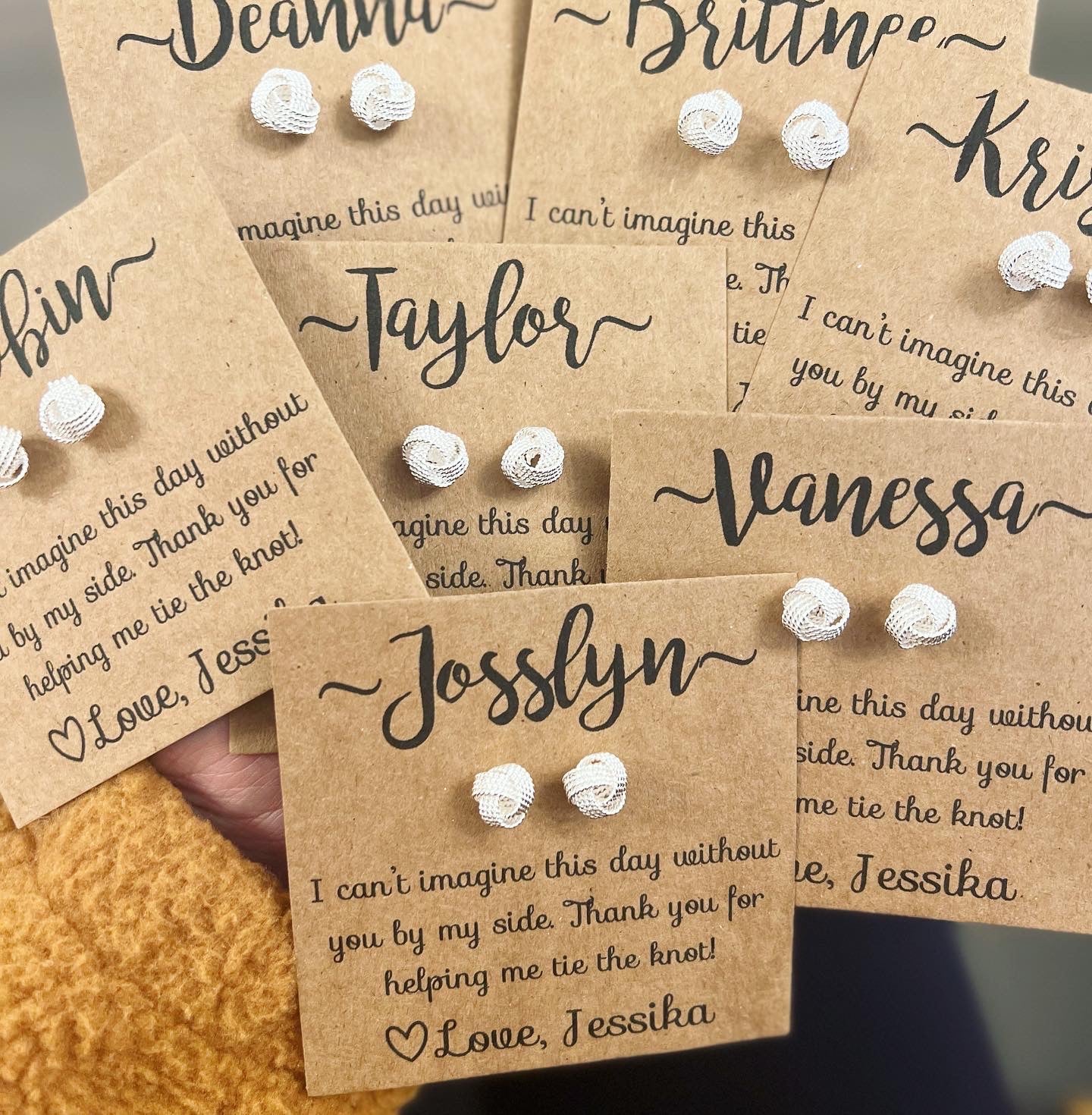 Knot Bridal Party Earrings