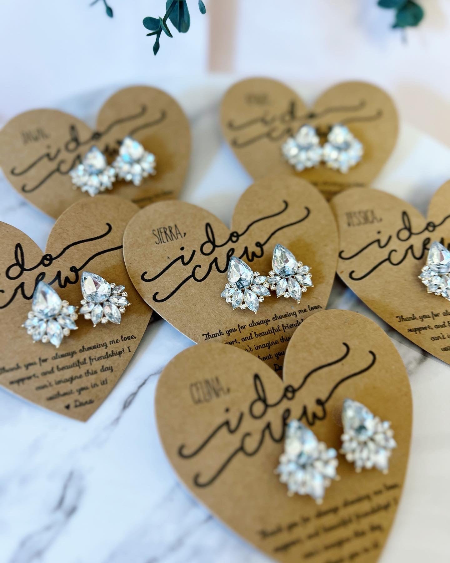 I Do Crew Statement Thank You Earrings