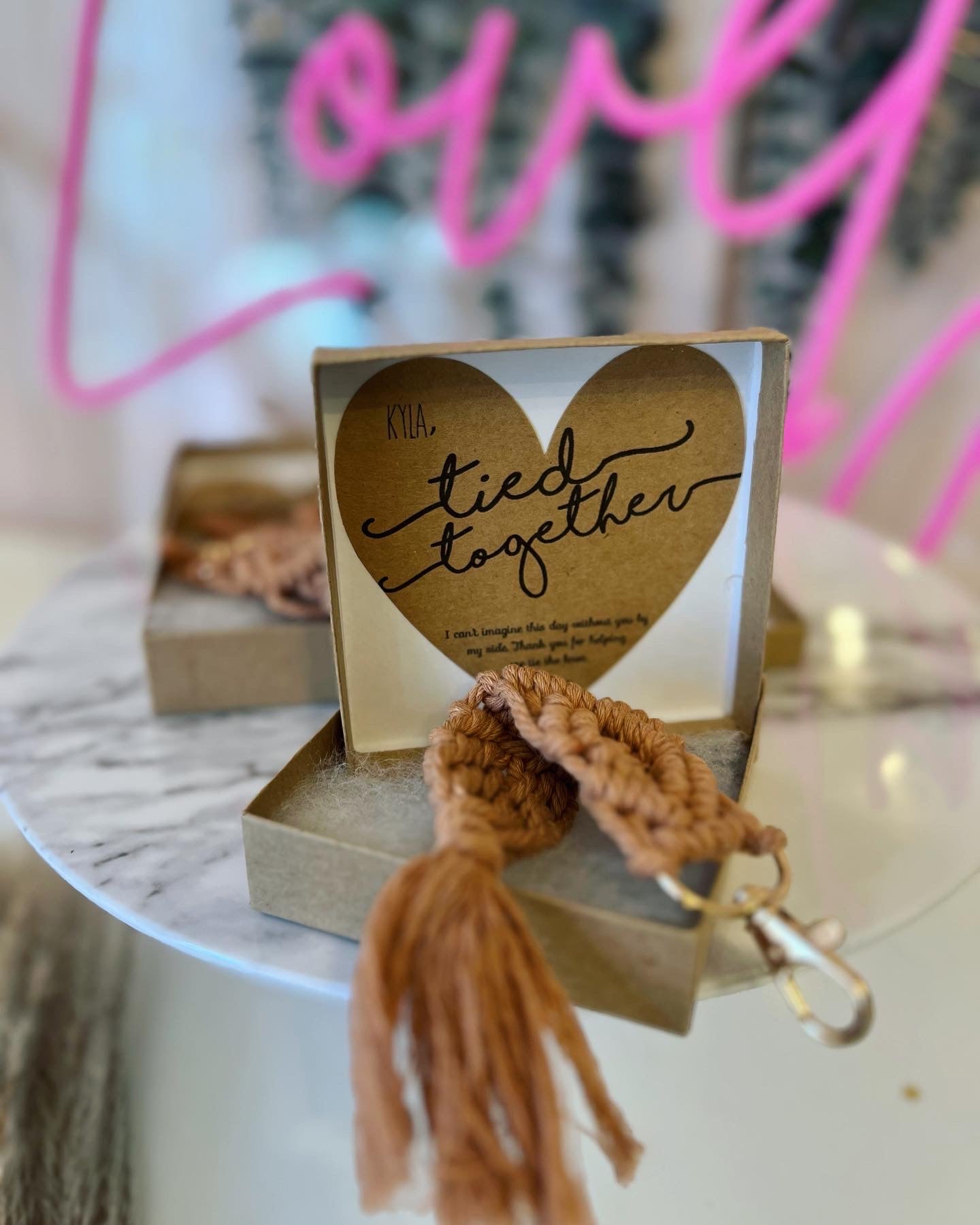 Boho Macrame Bridal Shower Bridesmaid Gift