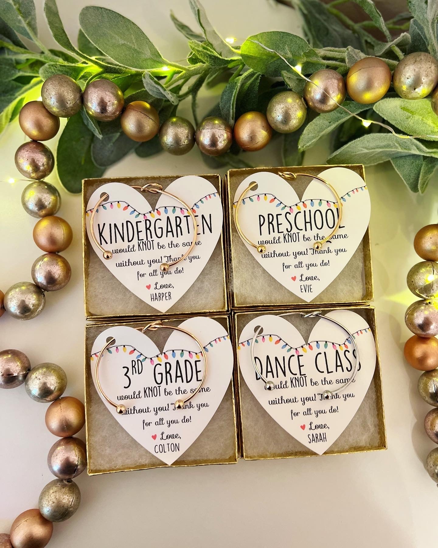 Holiday Christmas Teacher Gift! TOP SELLER back in stock! 🎄Non-Tarnish Knot Bangle!