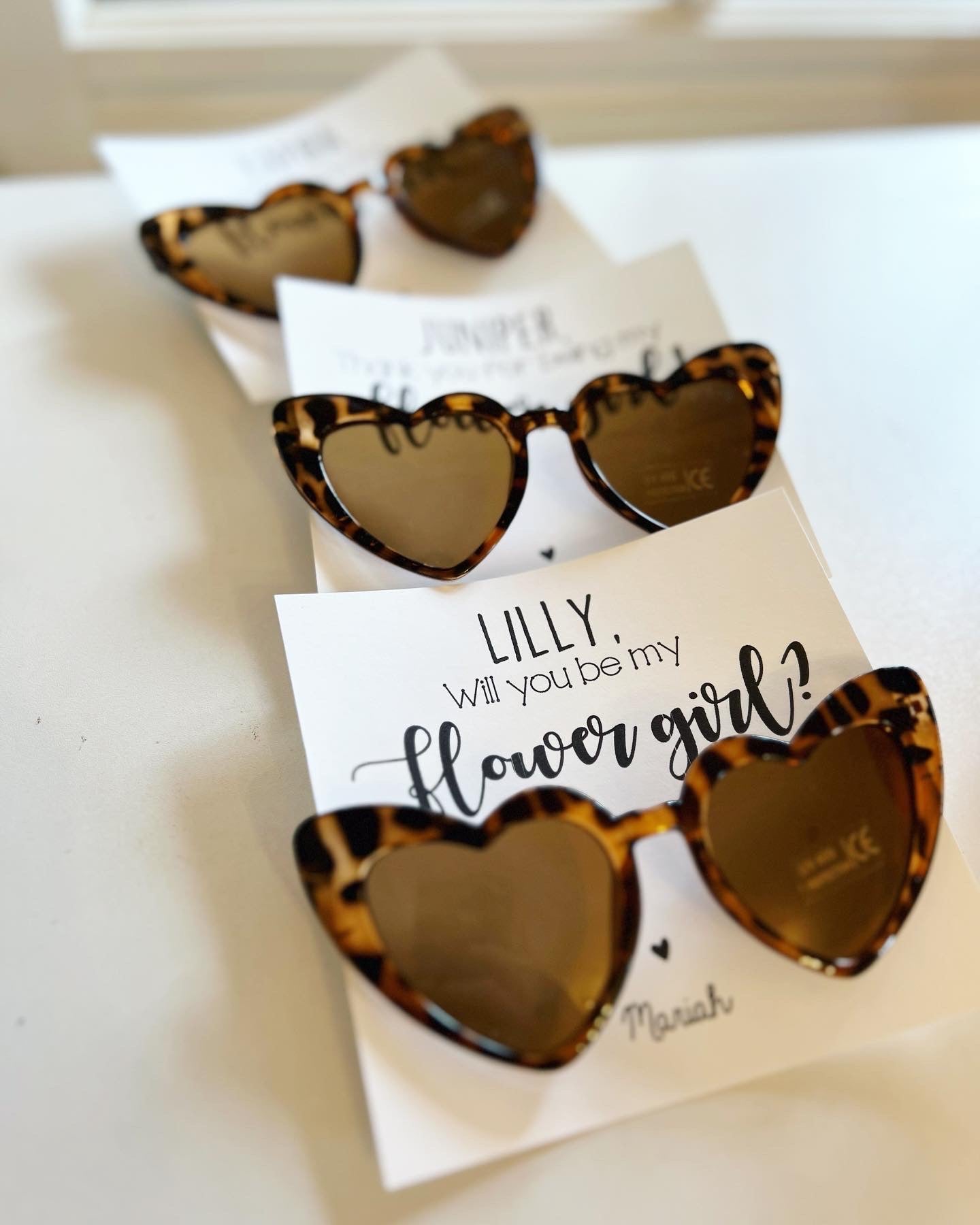 Flower Girl Heart Sunglasses