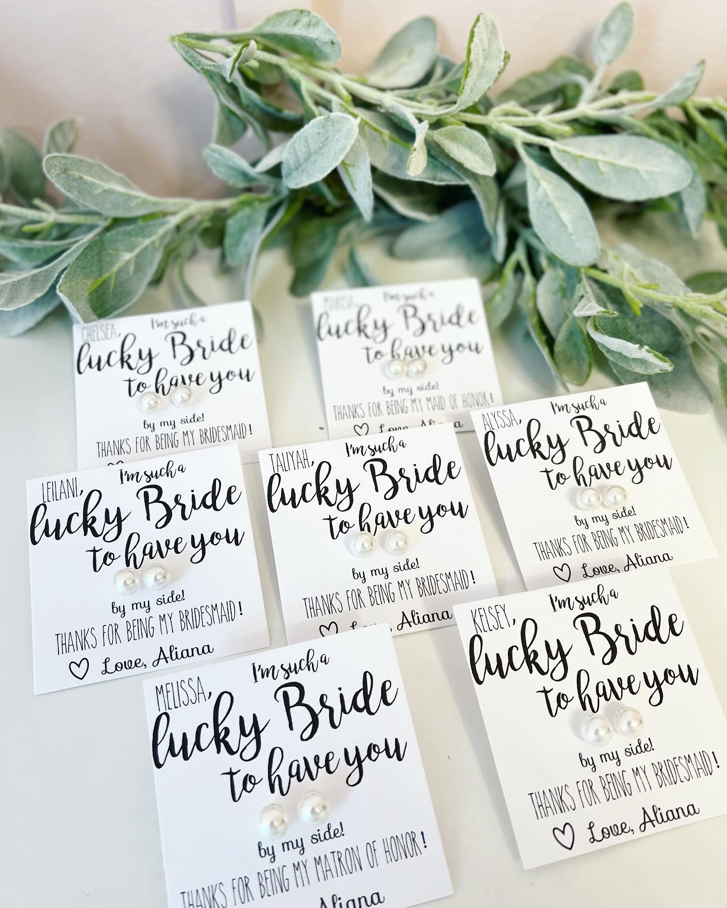 Lucky Bride Pearl Earrings