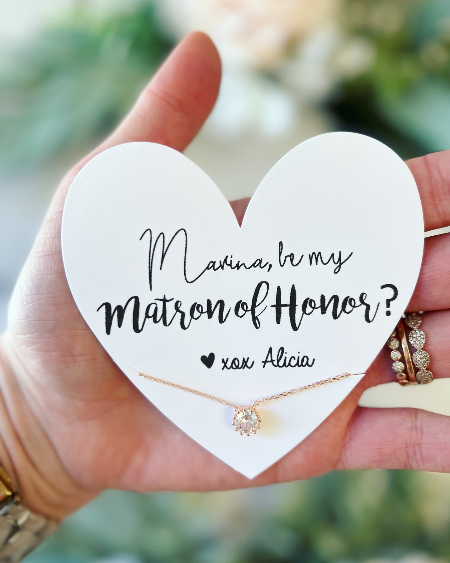 Be My Bridesmaid? Cubic Zircon Necklace