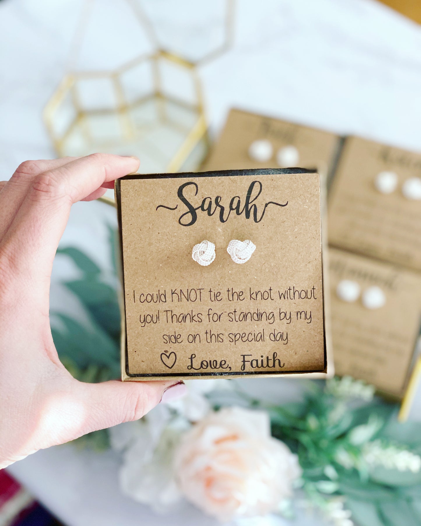 Knot Bridal Party Earrings