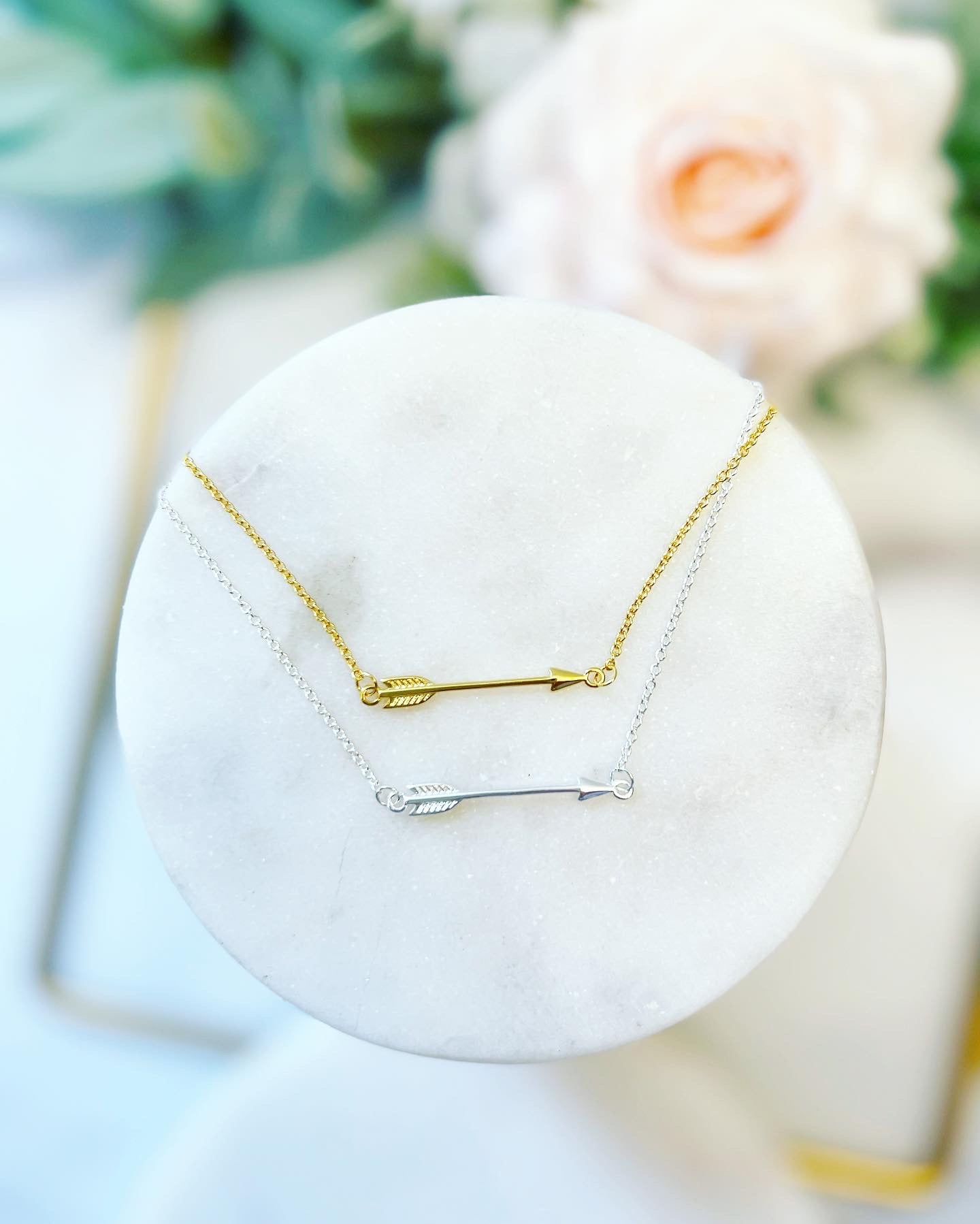 Friendship Arrow Necklace for Best Friend