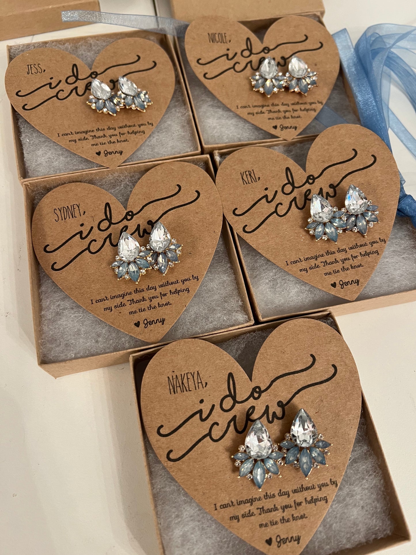 Bridesmaid Opal earrings I do crew gifts! TOP SELLER!