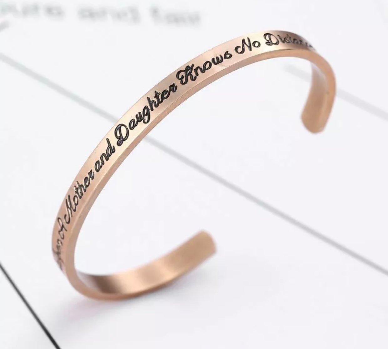 Mother of the Bride Engraved Cuff Bangle