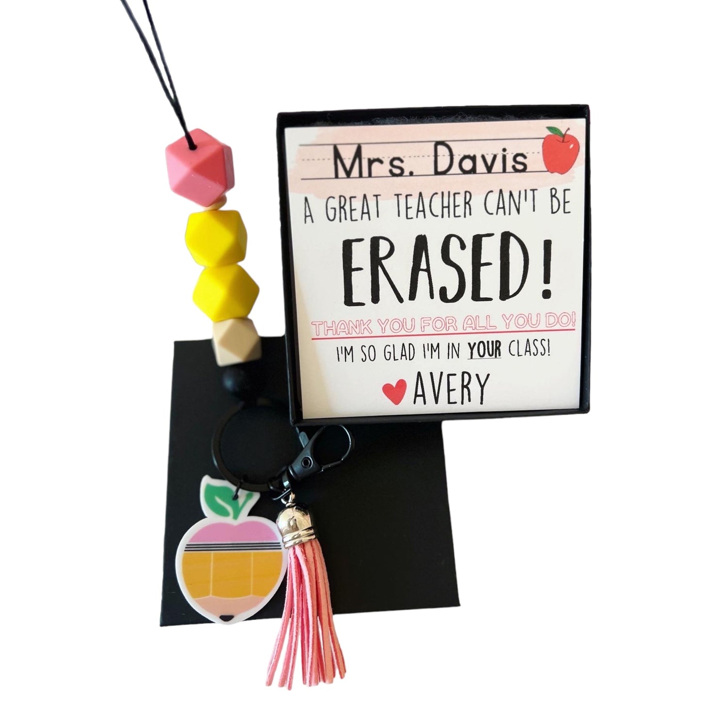 End of Year Teacher Thank You Lanyard Gift