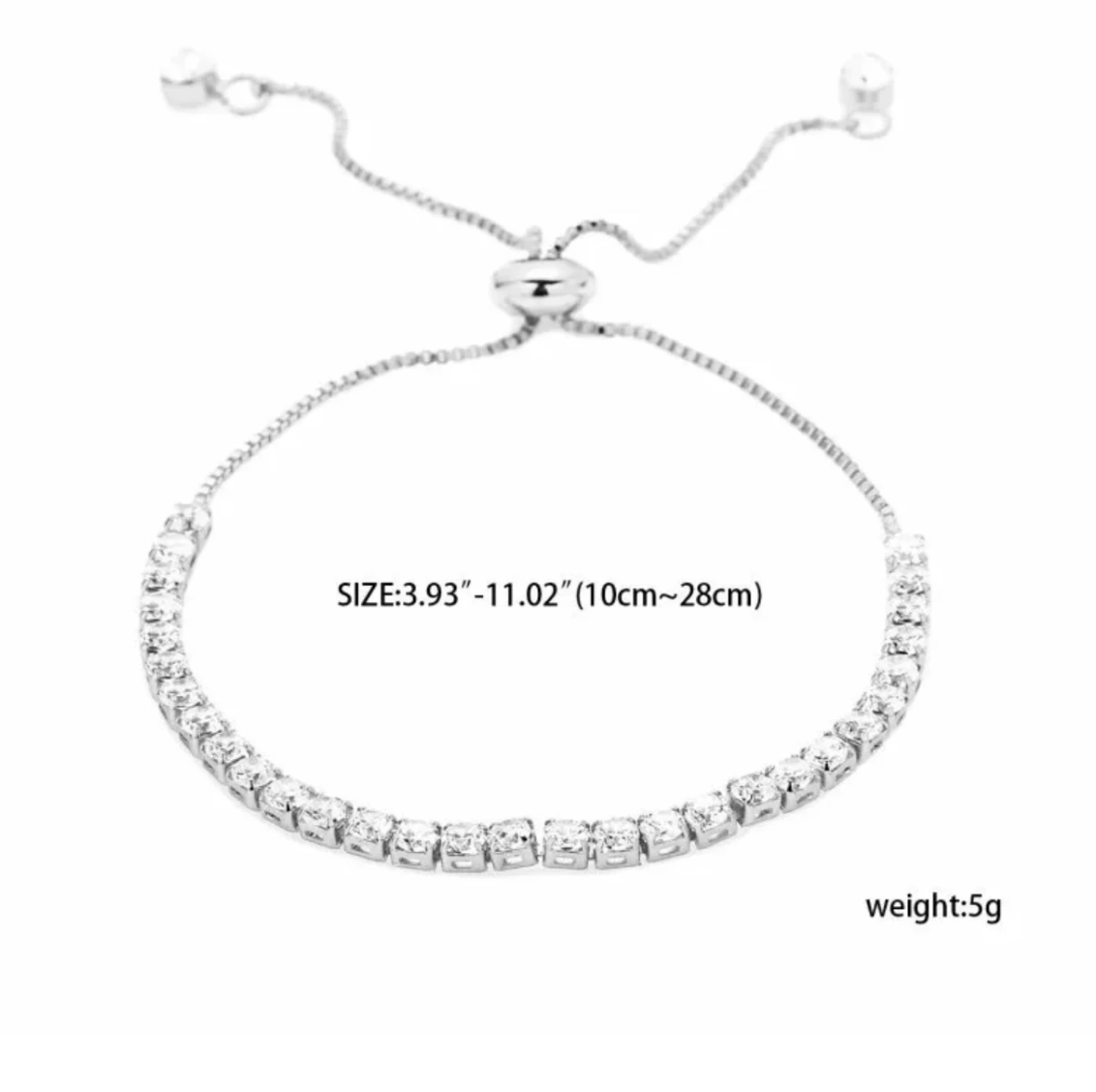 Just the Cubic Zircon Adjustable Bracelet